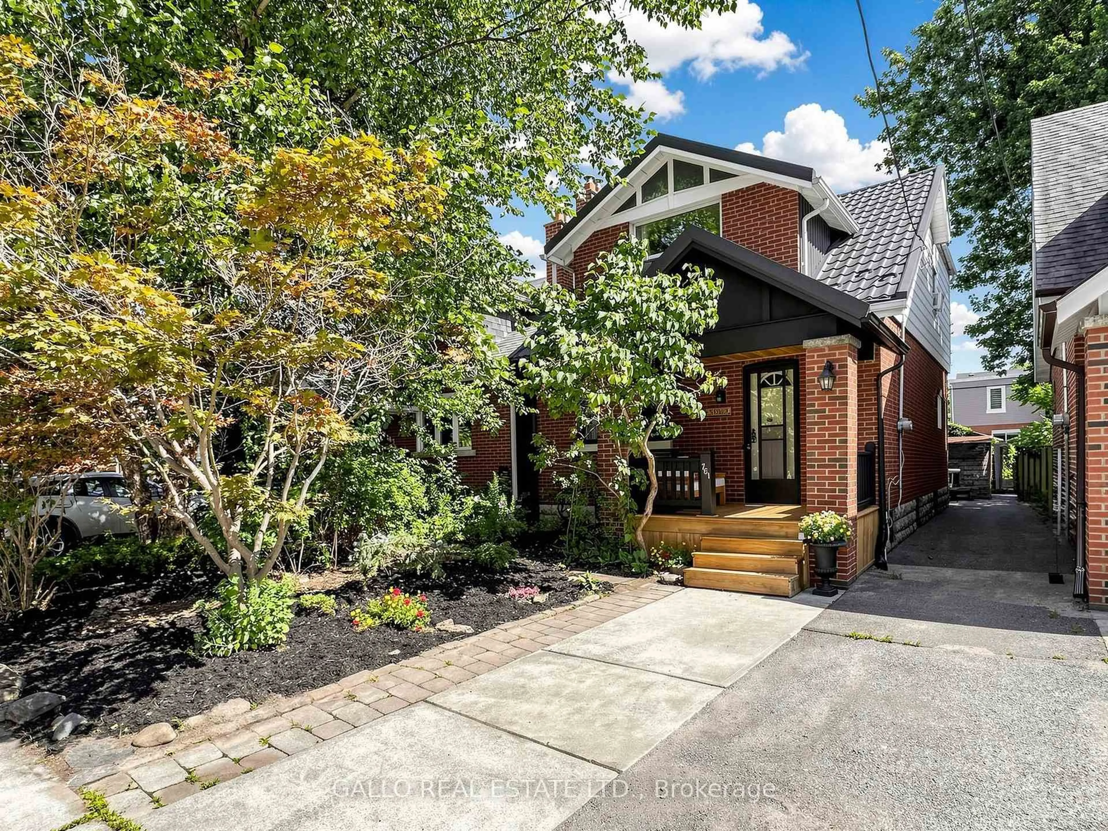 Home with brick exterior material, street for 761 Sammon Ave, Toronto Ontario M4C 2E6