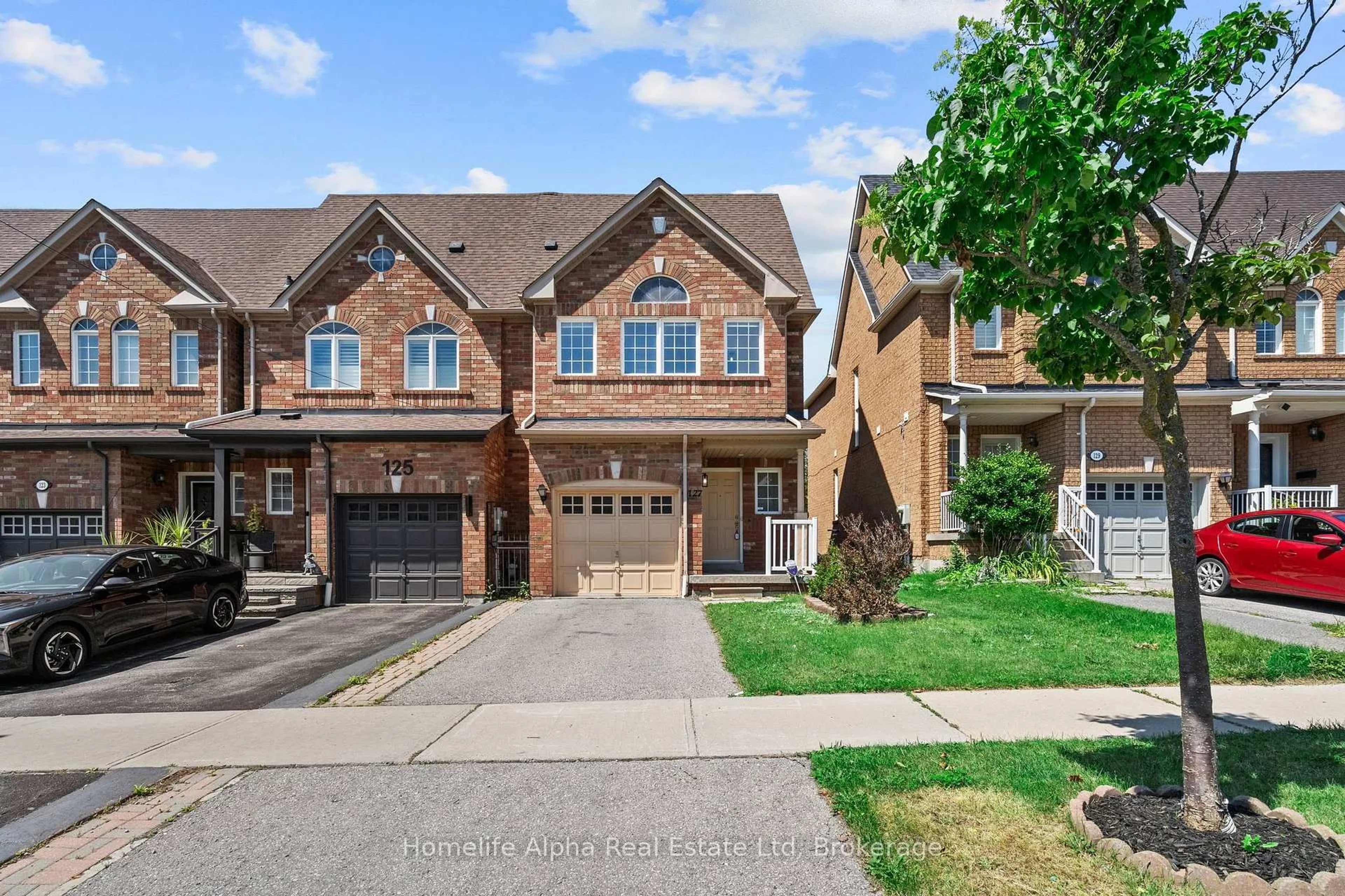 Home with brick exterior material, street for 127 Dooley Cres, Ajax Ontario L1T 4J3