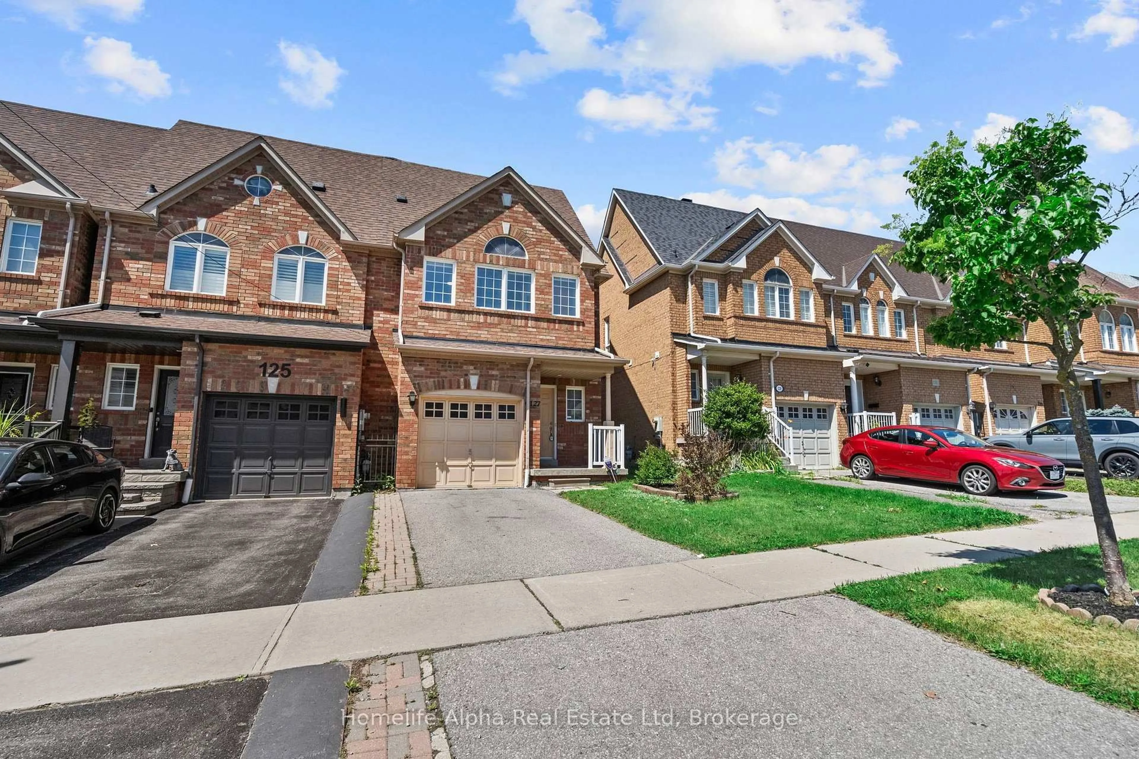 Home with brick exterior material, street for 127 Dooley Cres, Ajax Ontario L1T 4J3