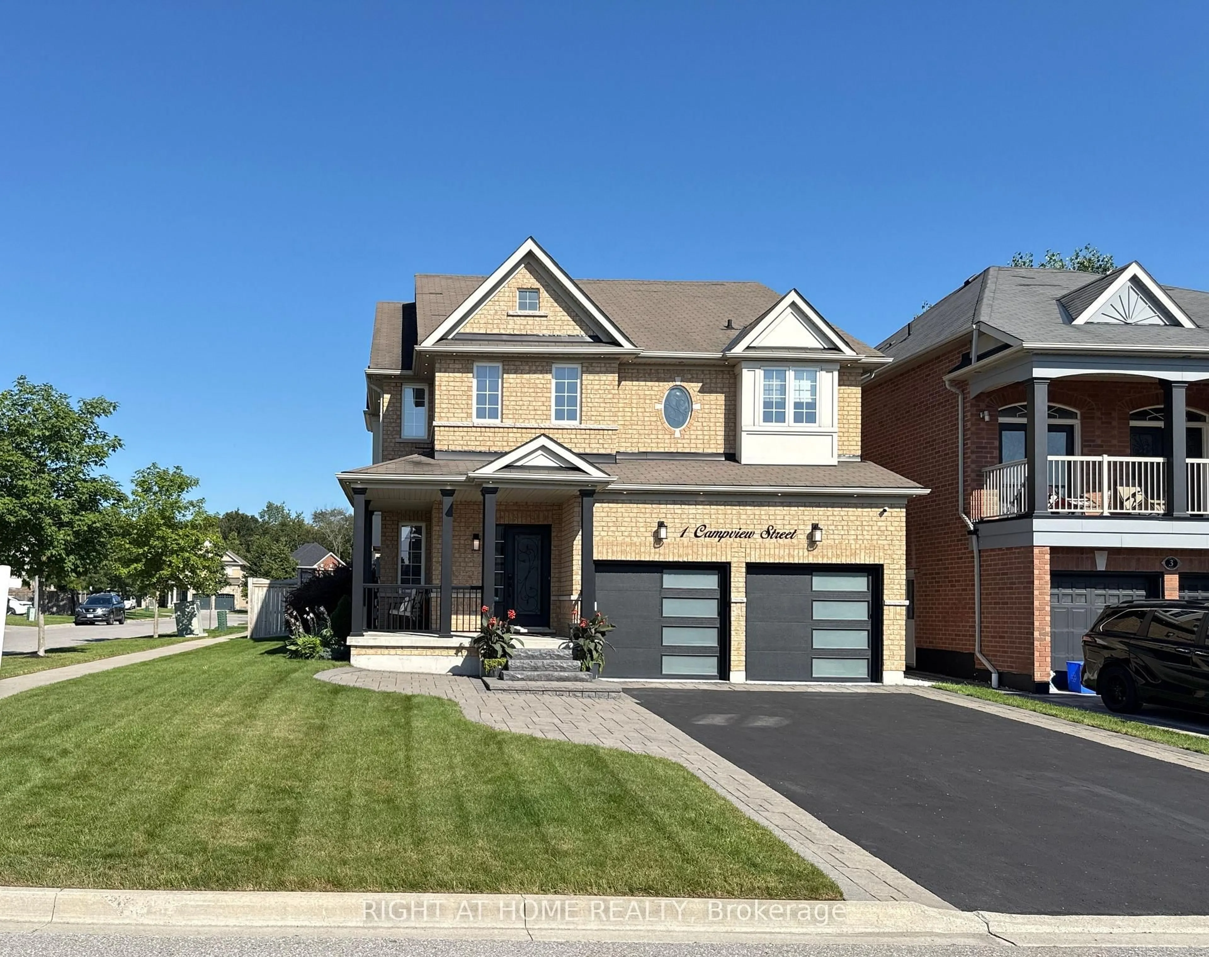 Home with brick exterior material, street for 1 Campview St, Whitby Ontario L1R 0K5
