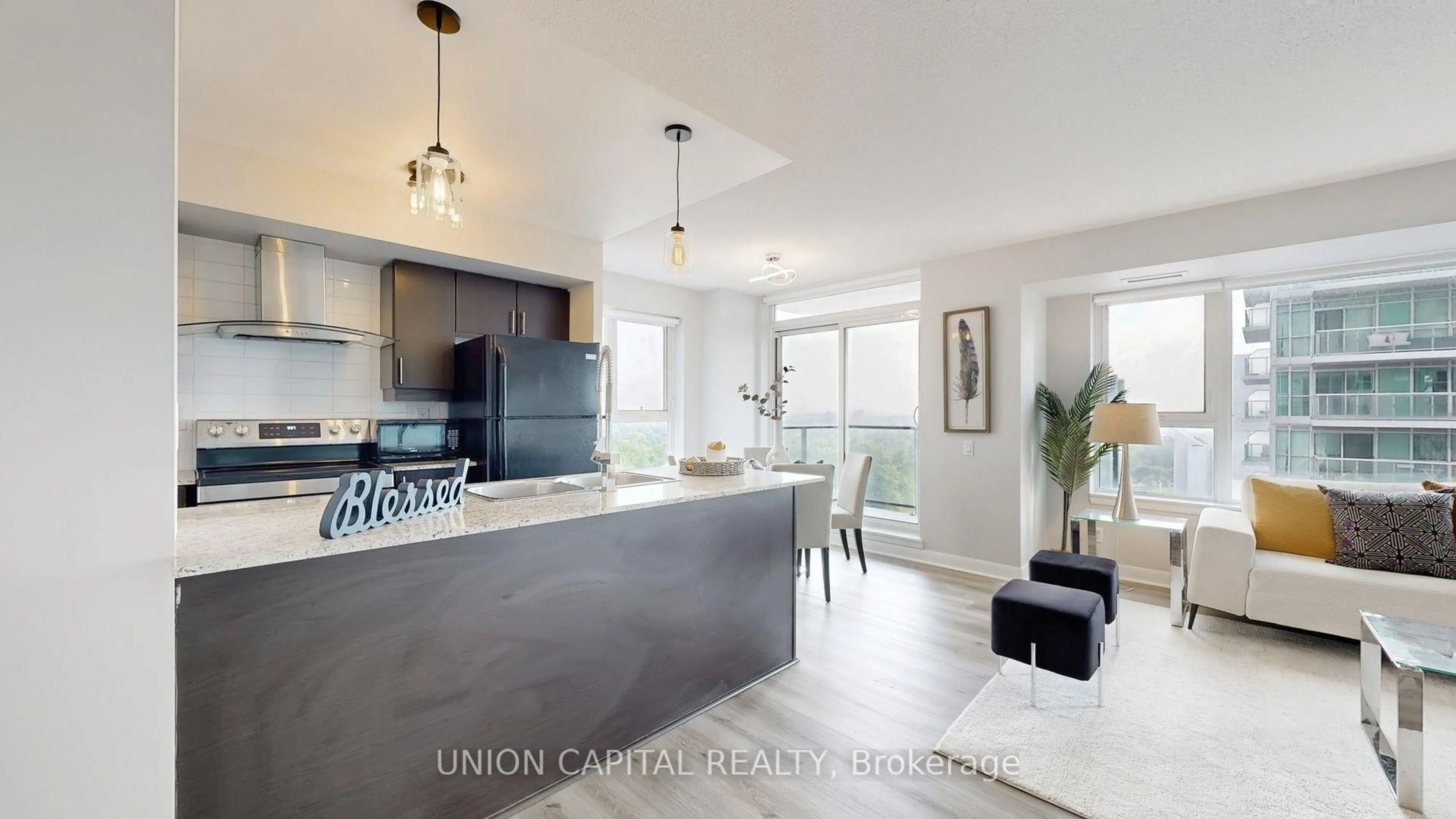 Open concept kitchen, unknown for 25 Town Centre Crt #1608, Toronto Ontario M1P 0B4