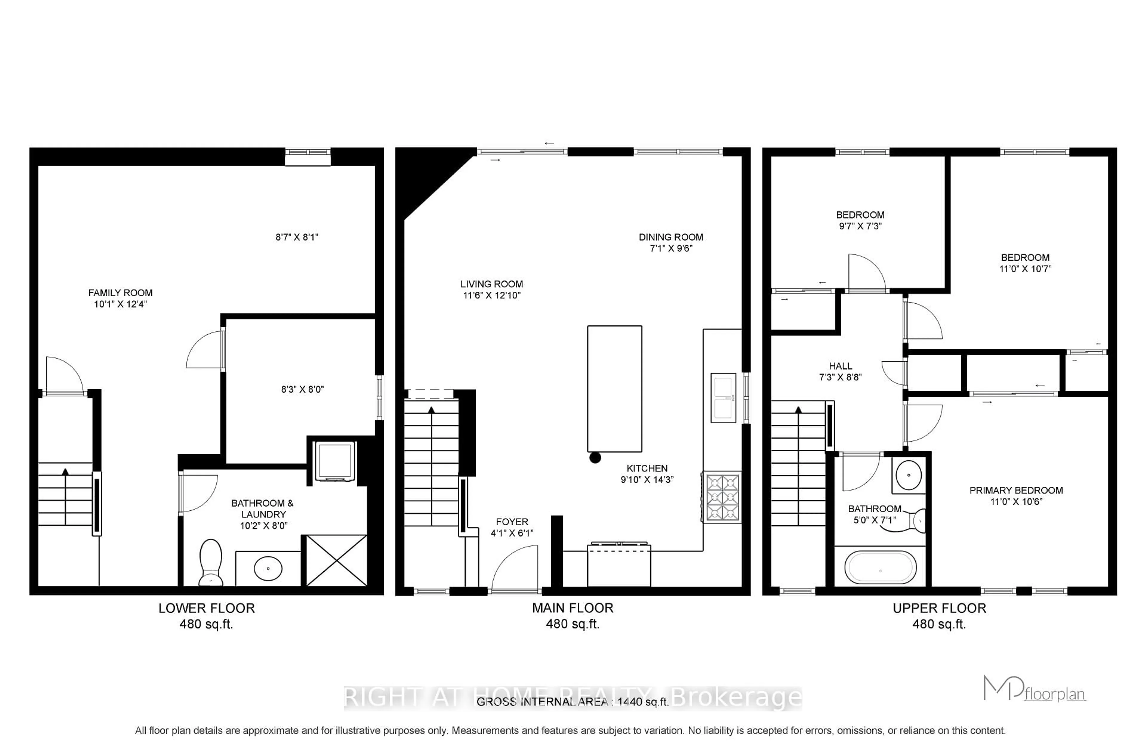 Floor plan for 21 Dobson Dr, Ajax Ontario L1S 5C2