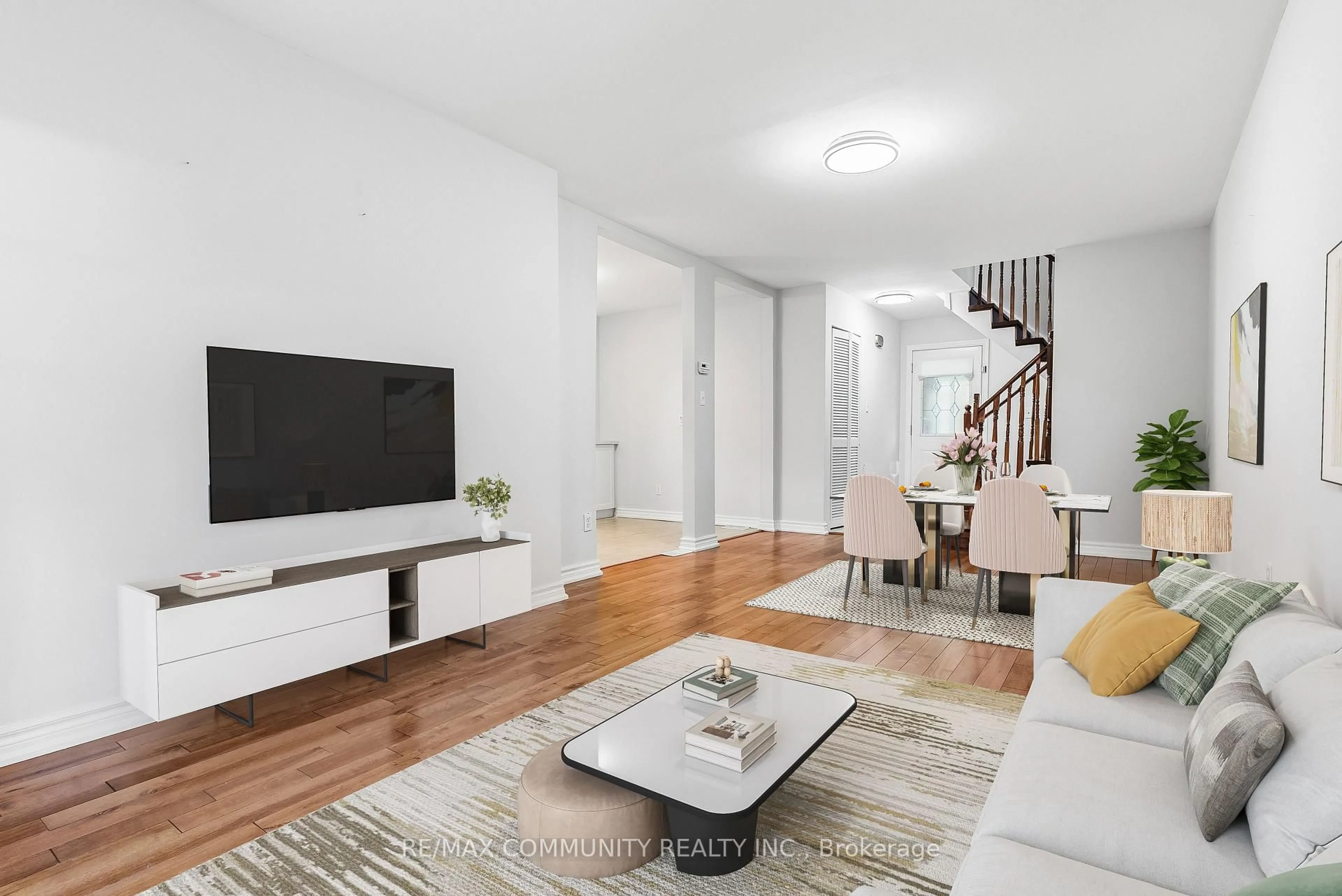Living room with furniture, unknown for 80 Brockman Cres, Ajax Ontario L1T 2L7