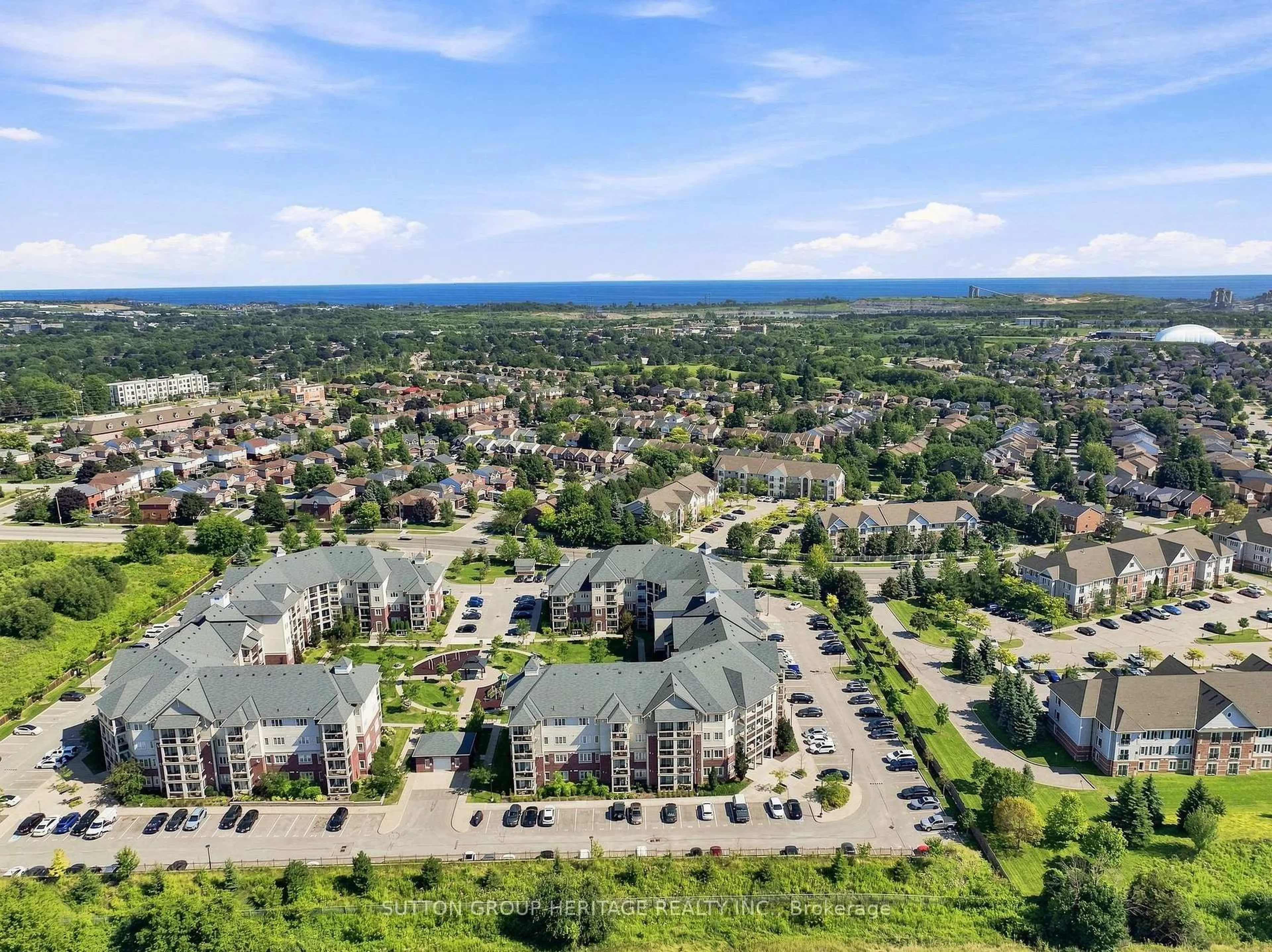 A pic from outside/outdoor area/front of a property/back of a property/a pic from drone, mountain view for 84 Aspen Springs Dr #108, Clarington Ontario L1C 0V3