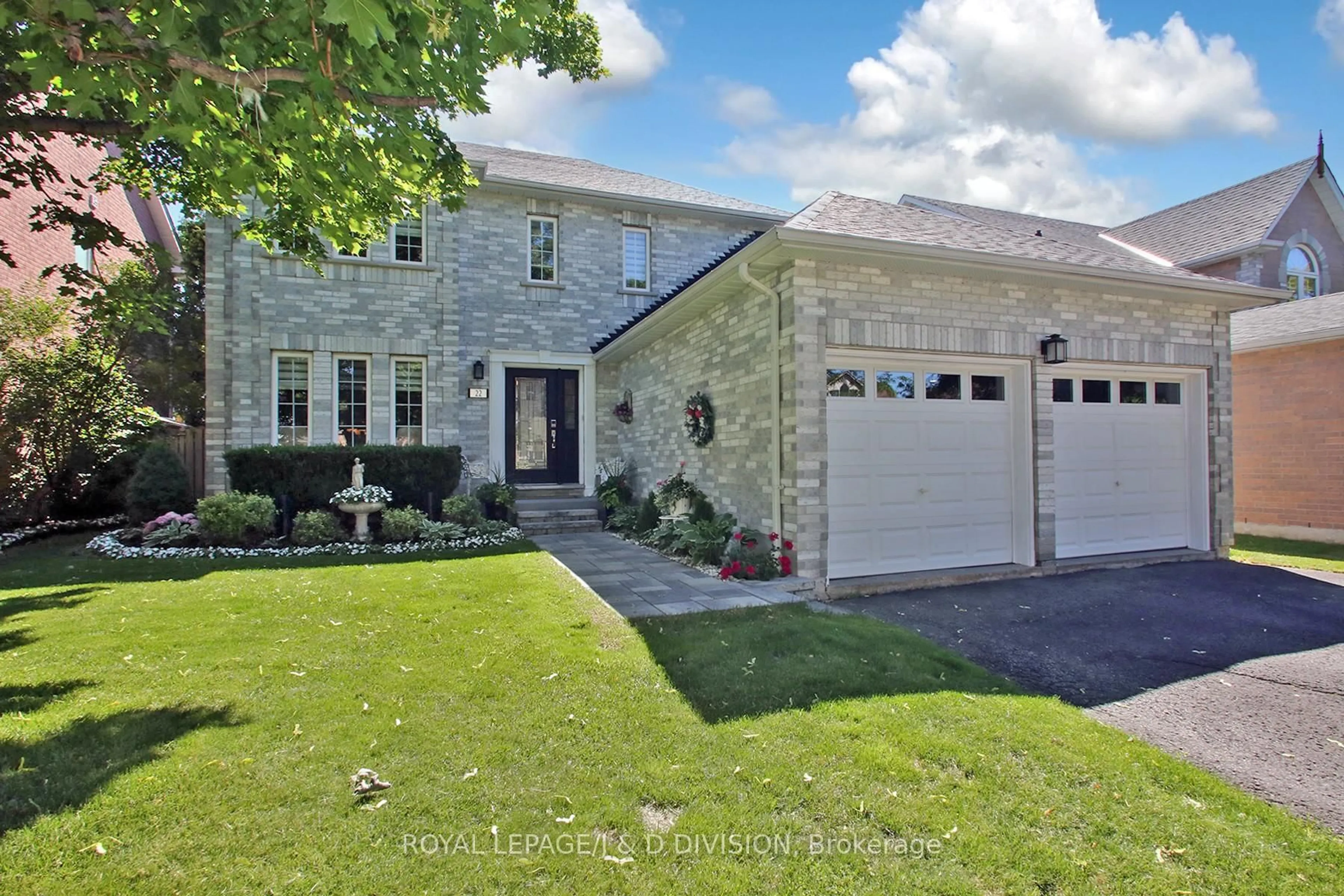 Home with brick exterior material, street for 22 Lahaye Dr, Whitby Ontario L1P 1L5