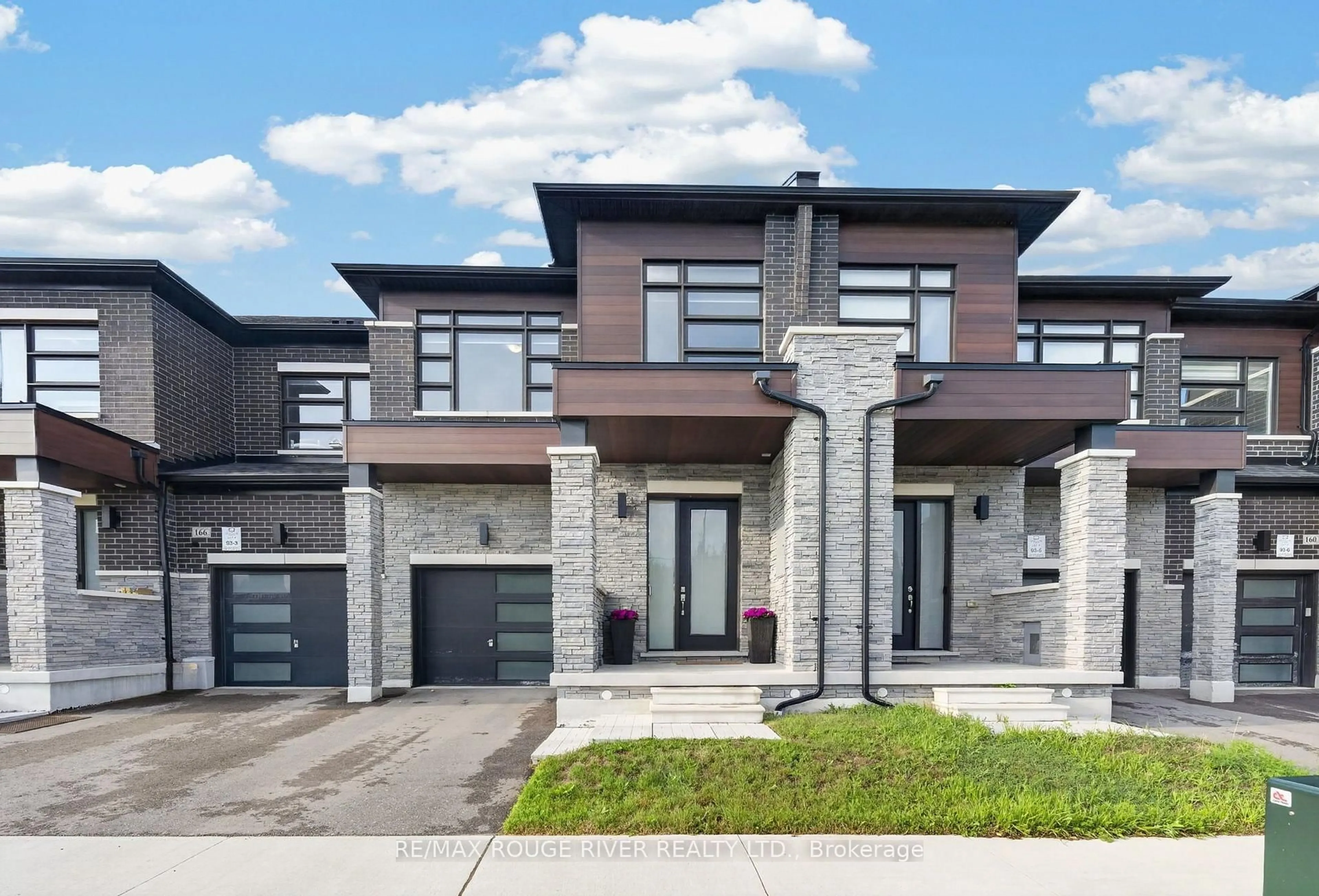 Home with brick exterior material, street for 164 Ogston Cres, Whitby Ontario L1P 0H3