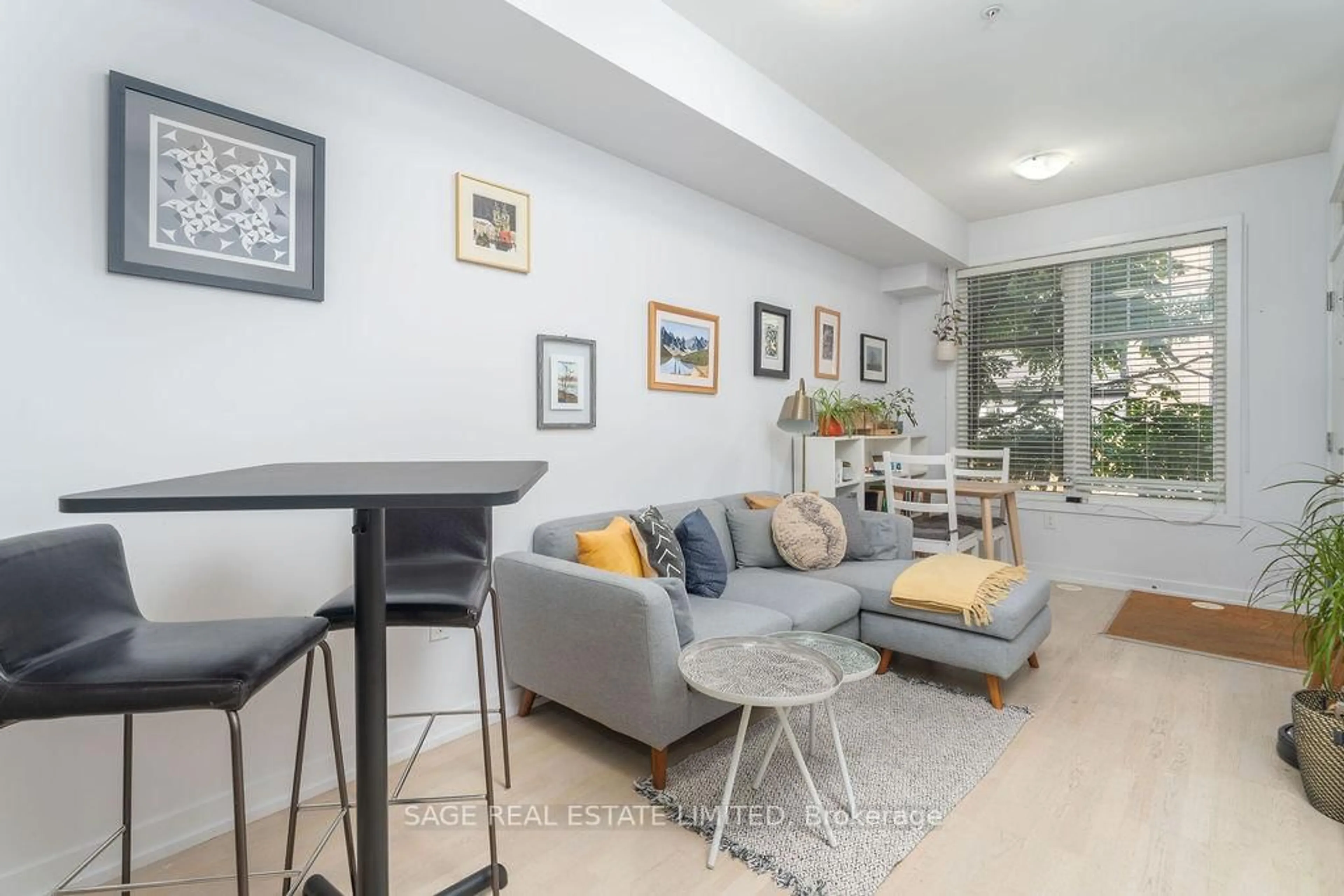Living room with furniture, unknown for 150 Broadview Ave #Th3, Toronto Ontario M4M 0A9