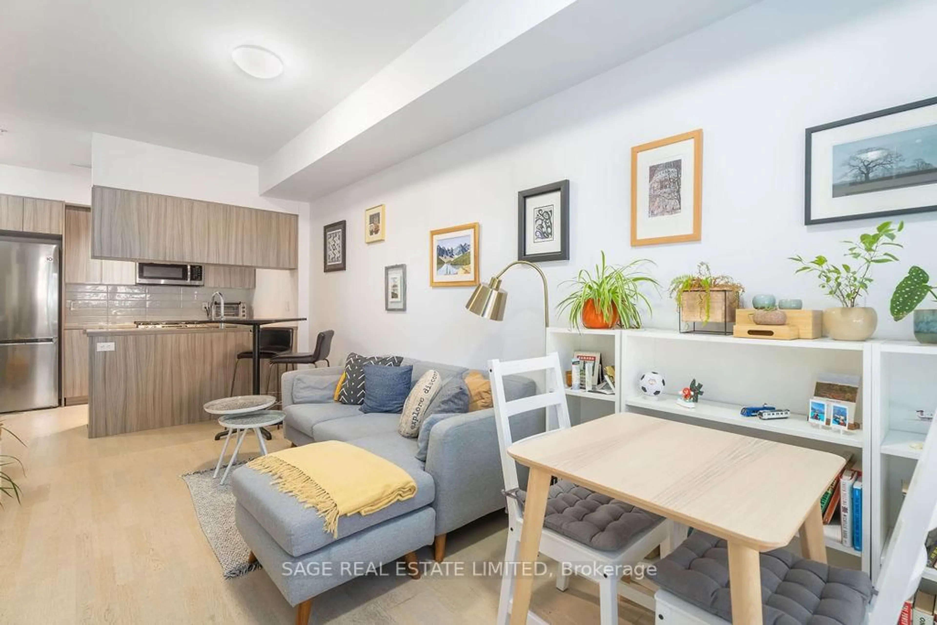 Living room with furniture, unknown for 150 Broadview Ave #Th3, Toronto Ontario M4M 0A9
