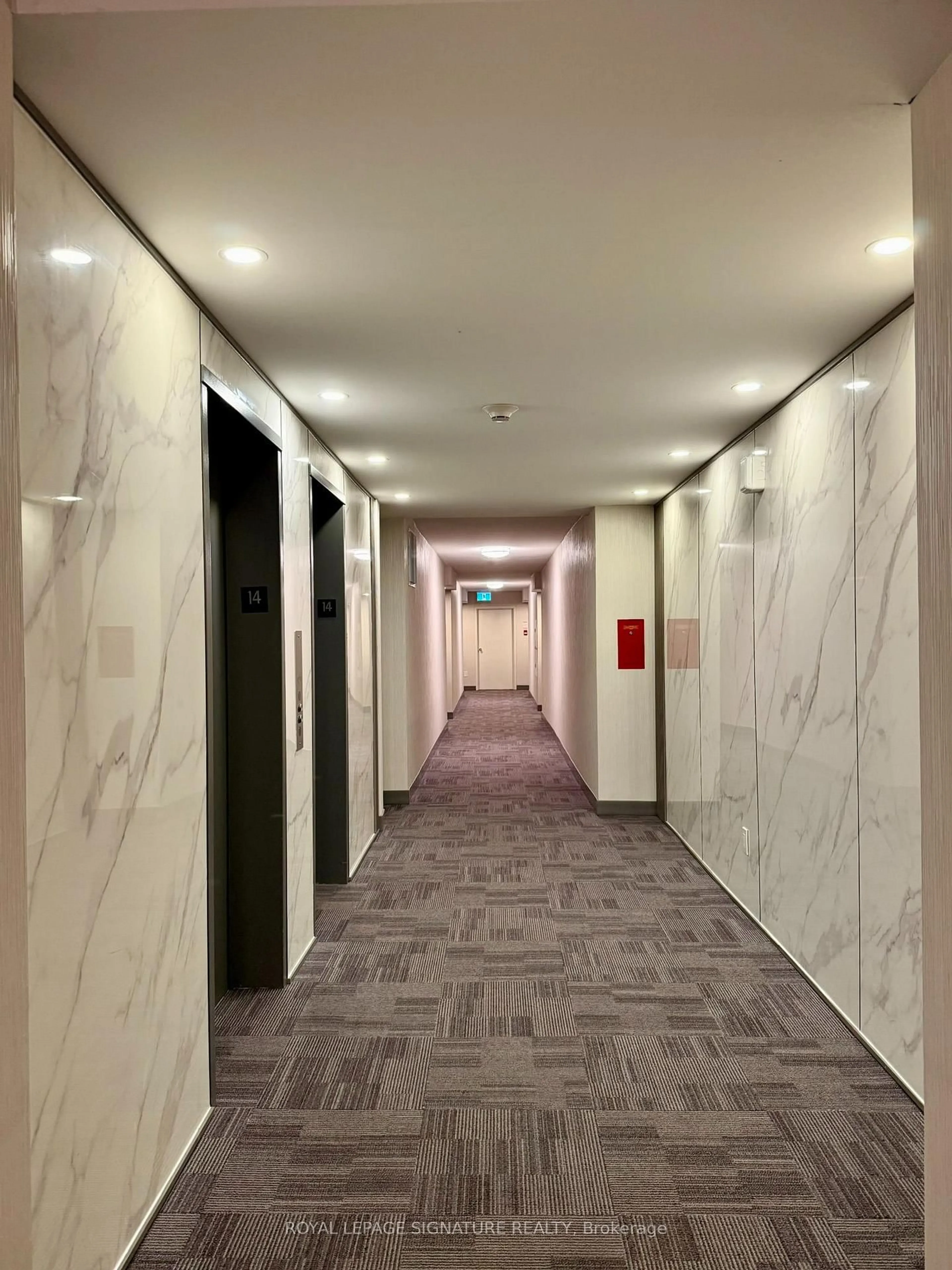 Indoor foyer for 65 Huntingdale Blvd #1402, Toronto Ontario M1W 2P1