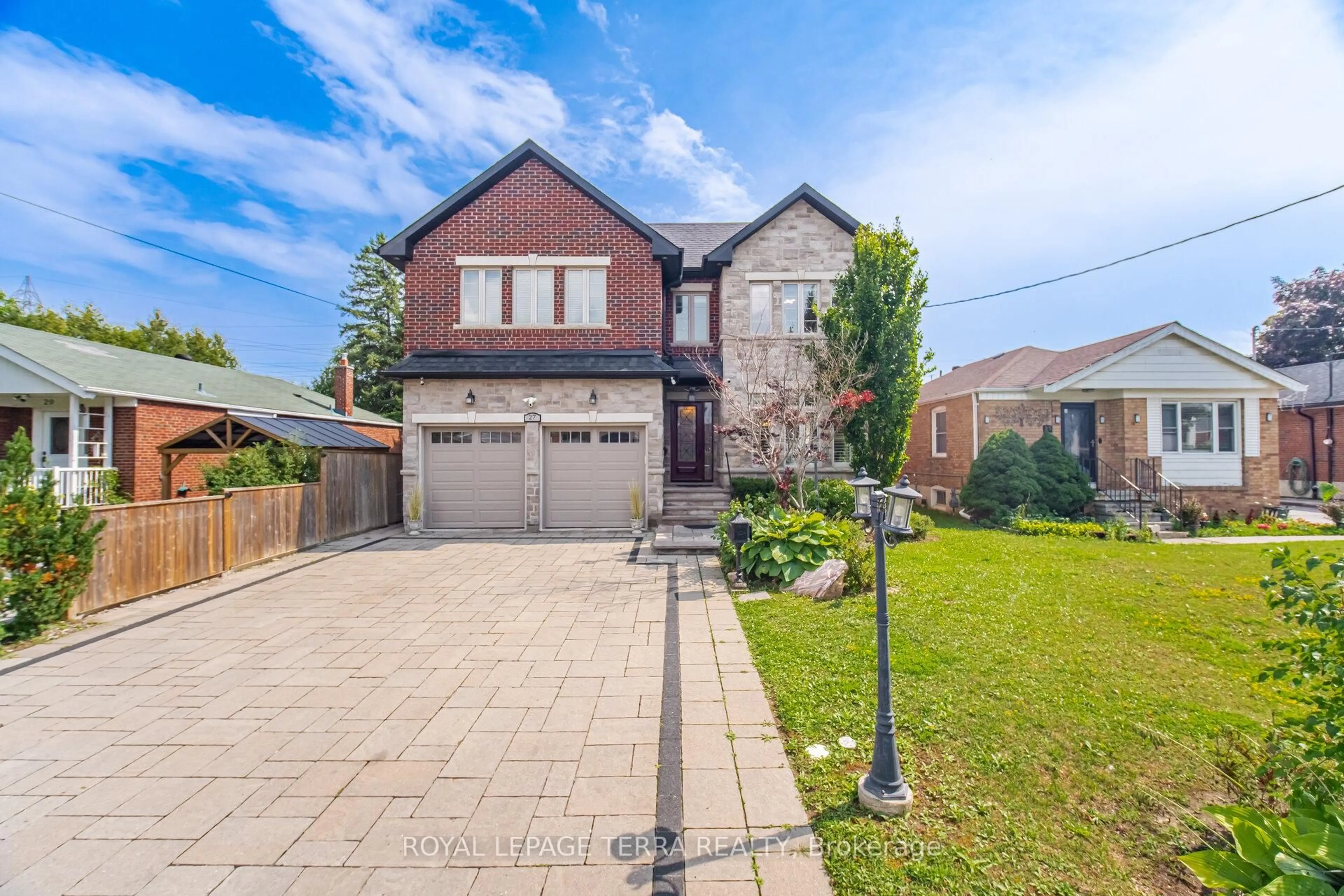 Home with brick exterior material, street for 27 Minford Ave, Toronto Ontario M1R 2B2