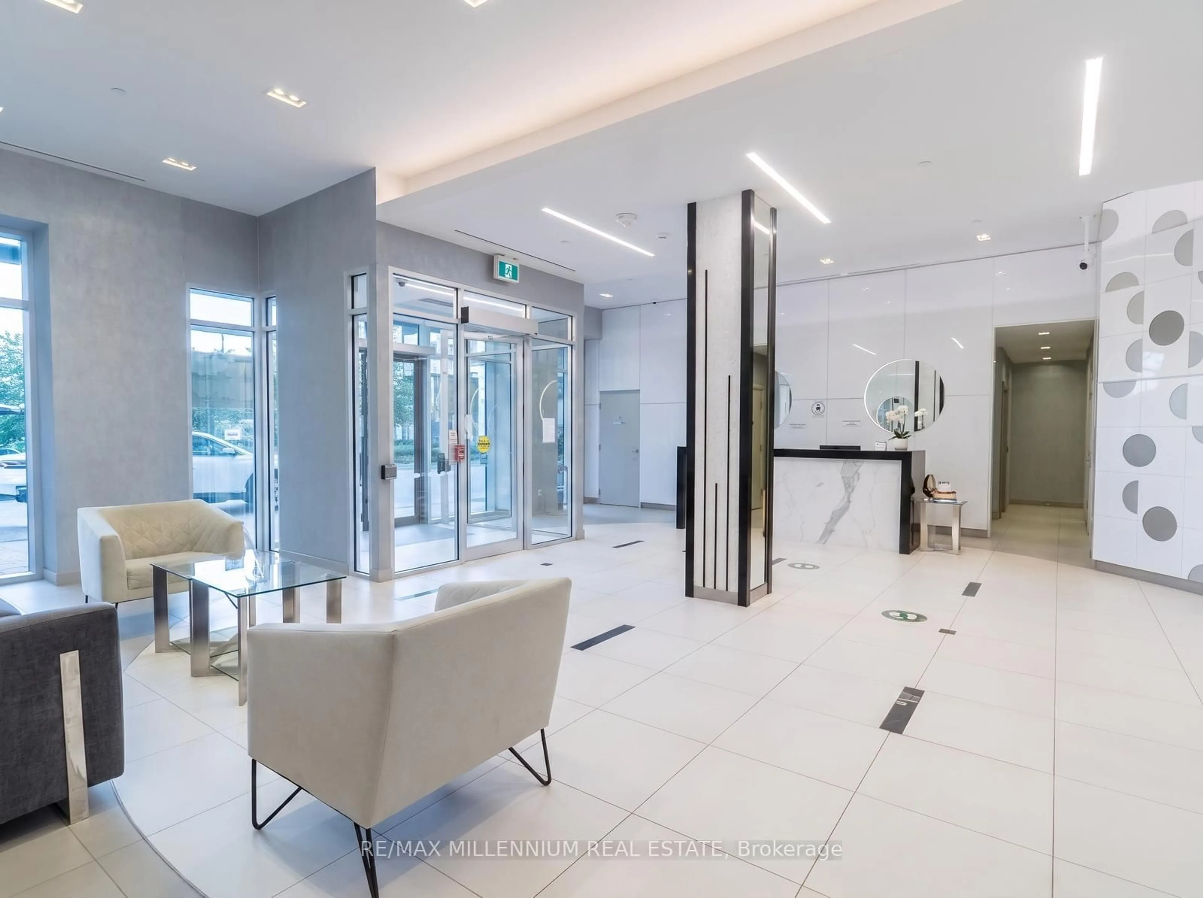 Lobby for 20 Meadow Glen Pl #1206, Toronto Ontario M1G 0A9