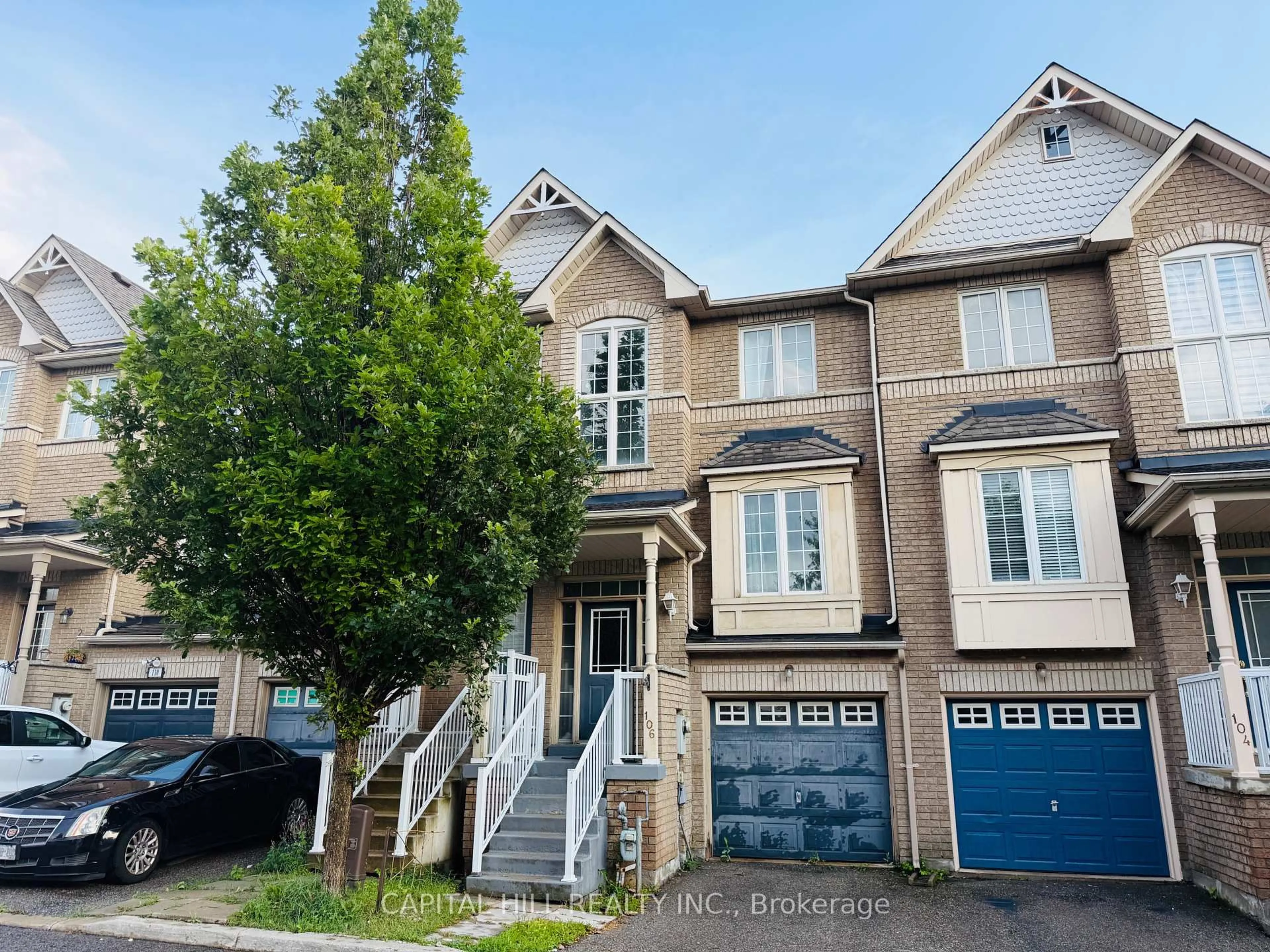 A pic from outside/outdoor area/front of a property/back of a property/a pic from drone, street for 106 Wilkie Lane, Ajax Ontario L1S 7S4