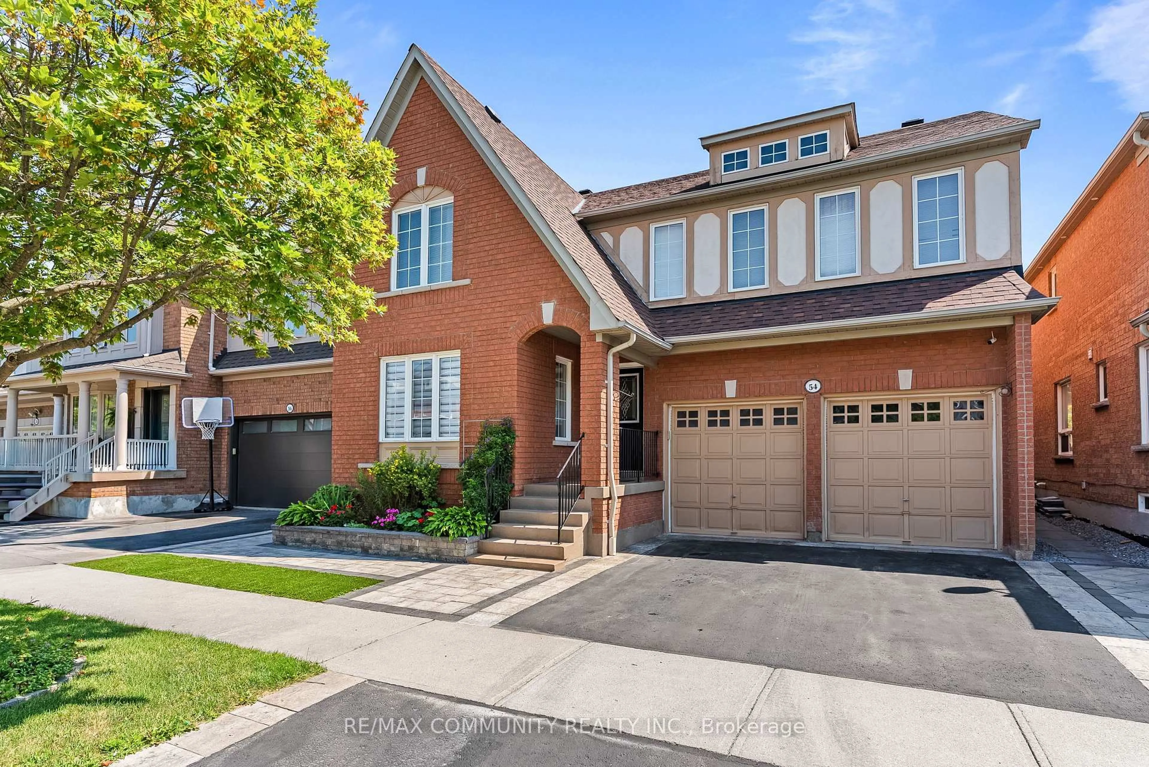 Home with brick exterior material, street for 54 Morland Cres, Ajax Ontario L1T 4P5