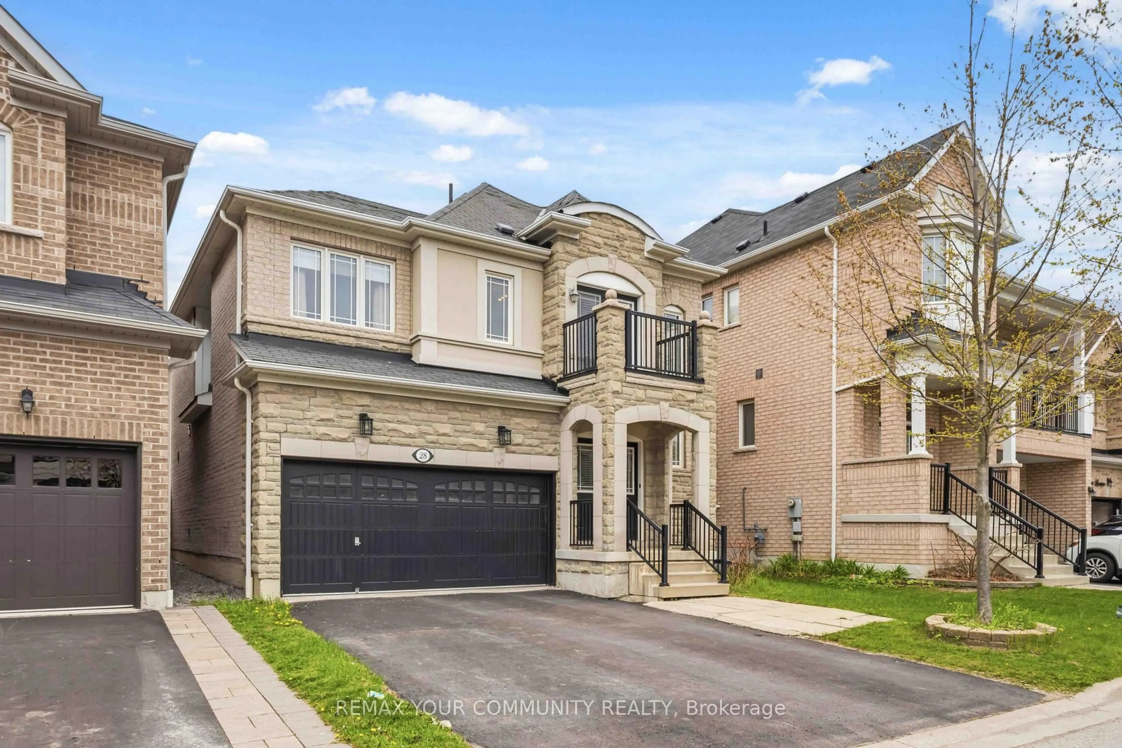 Home with brick exterior material, street for 28 Cater Ave, Ajax Ontario L1Z 0G1