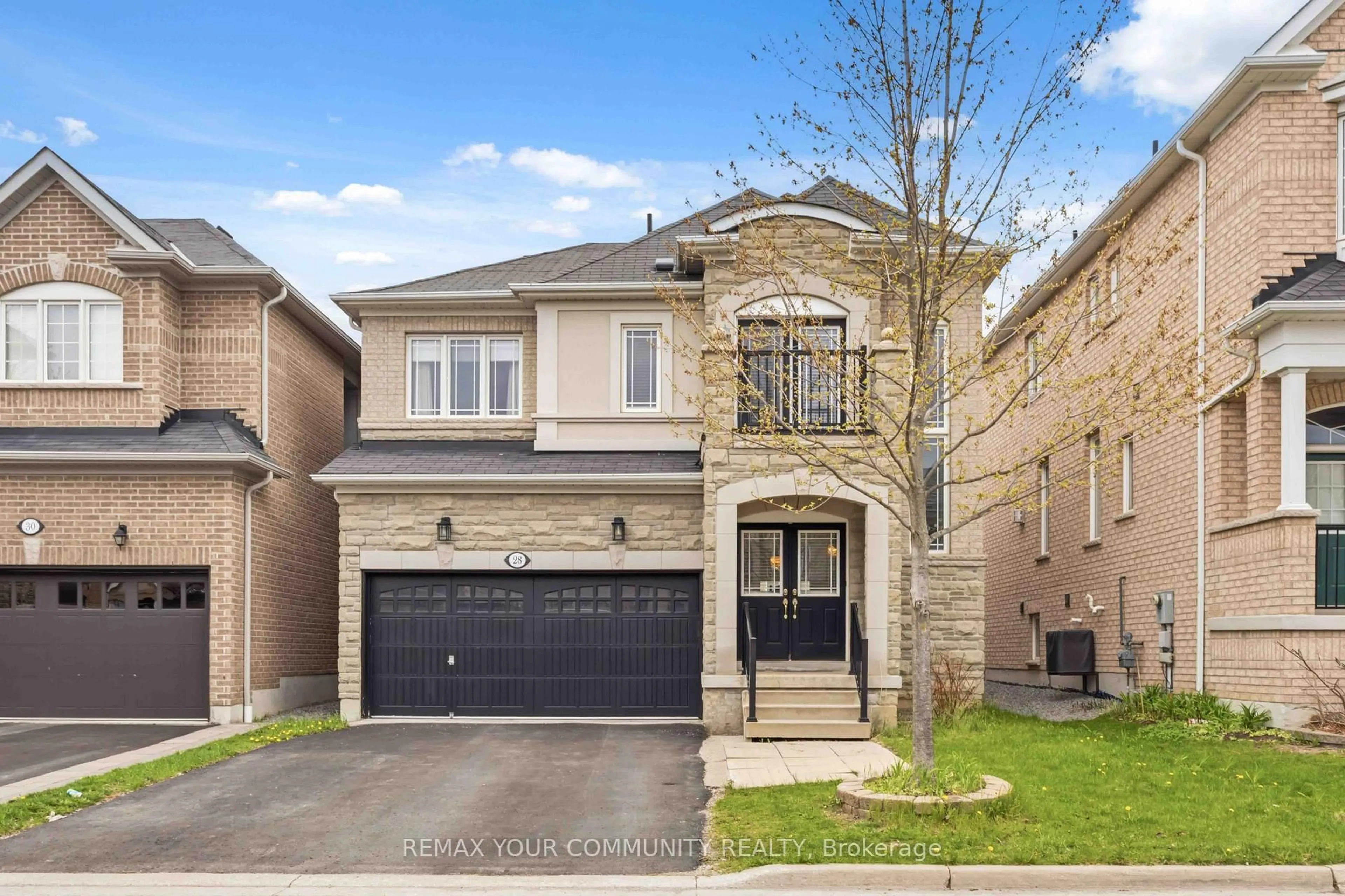Home with brick exterior material, street for 28 Cater Ave, Ajax Ontario L1Z 0G1