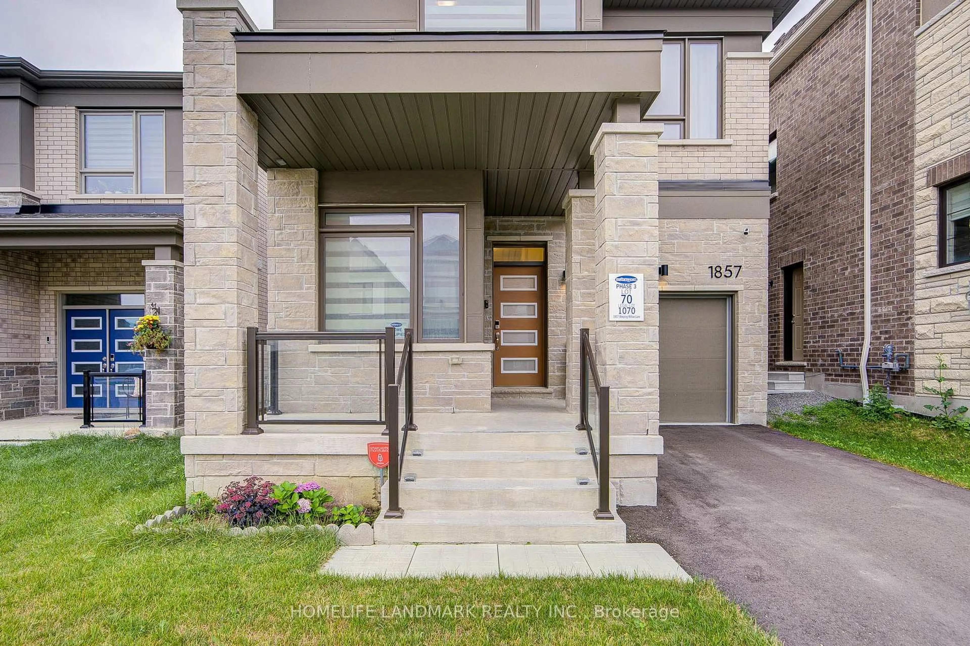 Home with brick exterior material, street for 1857 Weeping Willow Lane, Pickering Ontario L1Y 0B5