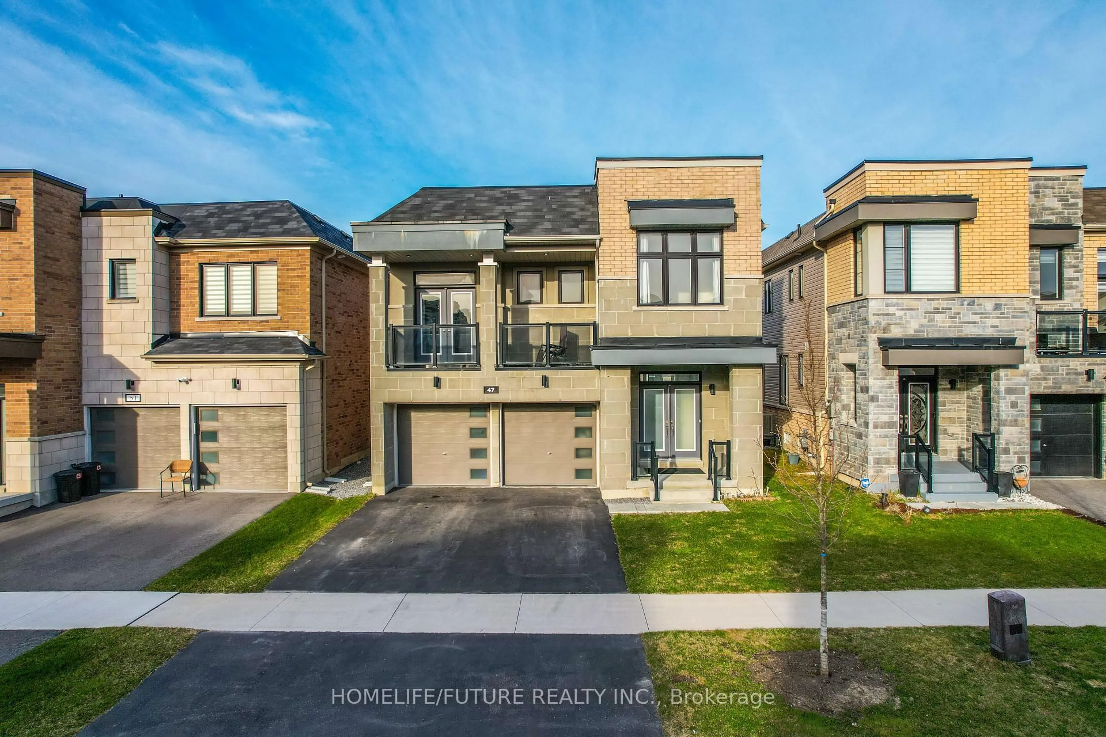 Home with brick exterior material, street for 47 Clipper Lane, Clarington Ontario L1C 4B1