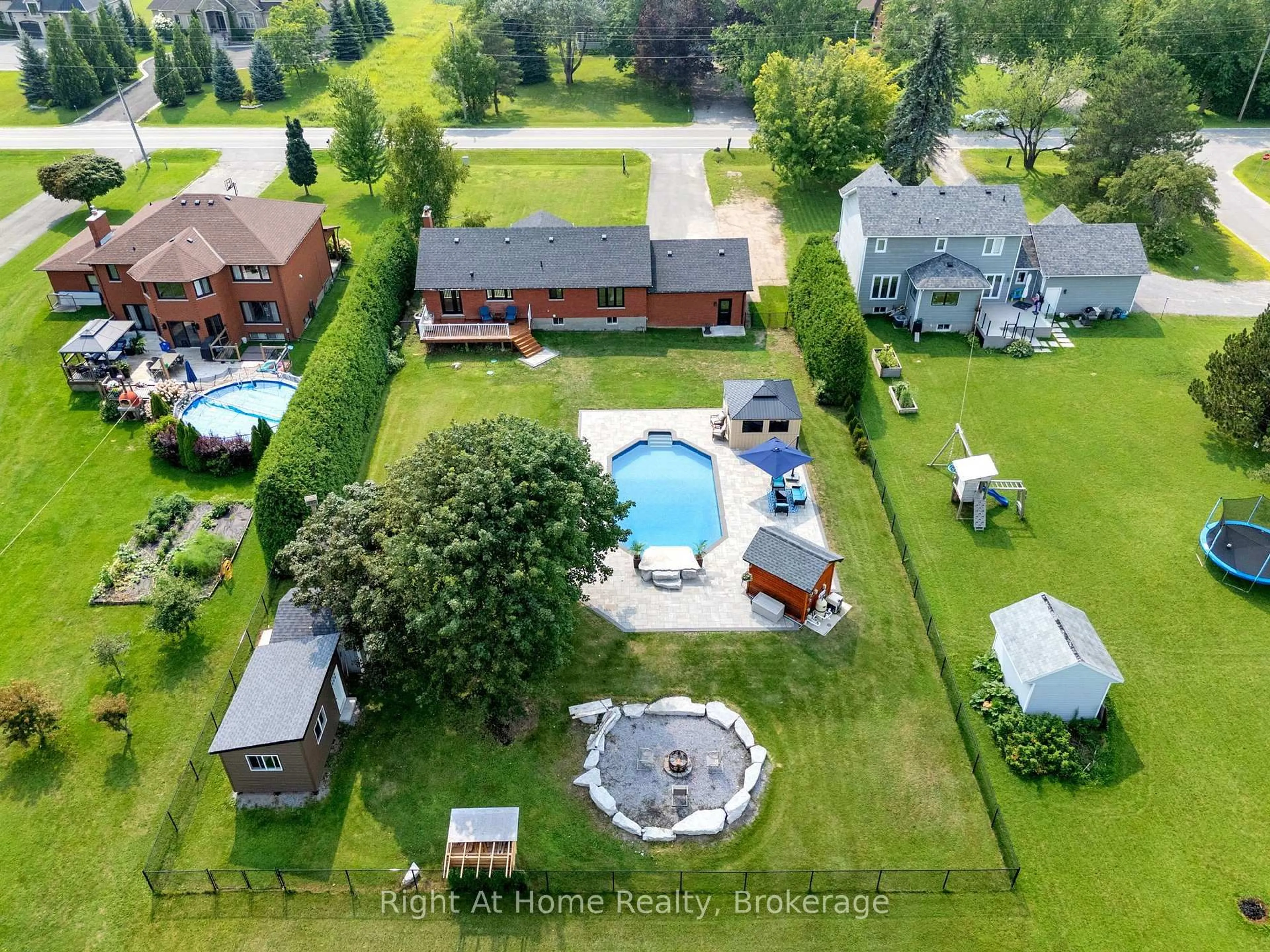 A pic from outside/outdoor area/front of a property/back of a property/a pic from drone, water/lake/river/ocean view for 5761 Solina Rd, Clarington Ontario L0B 1J0