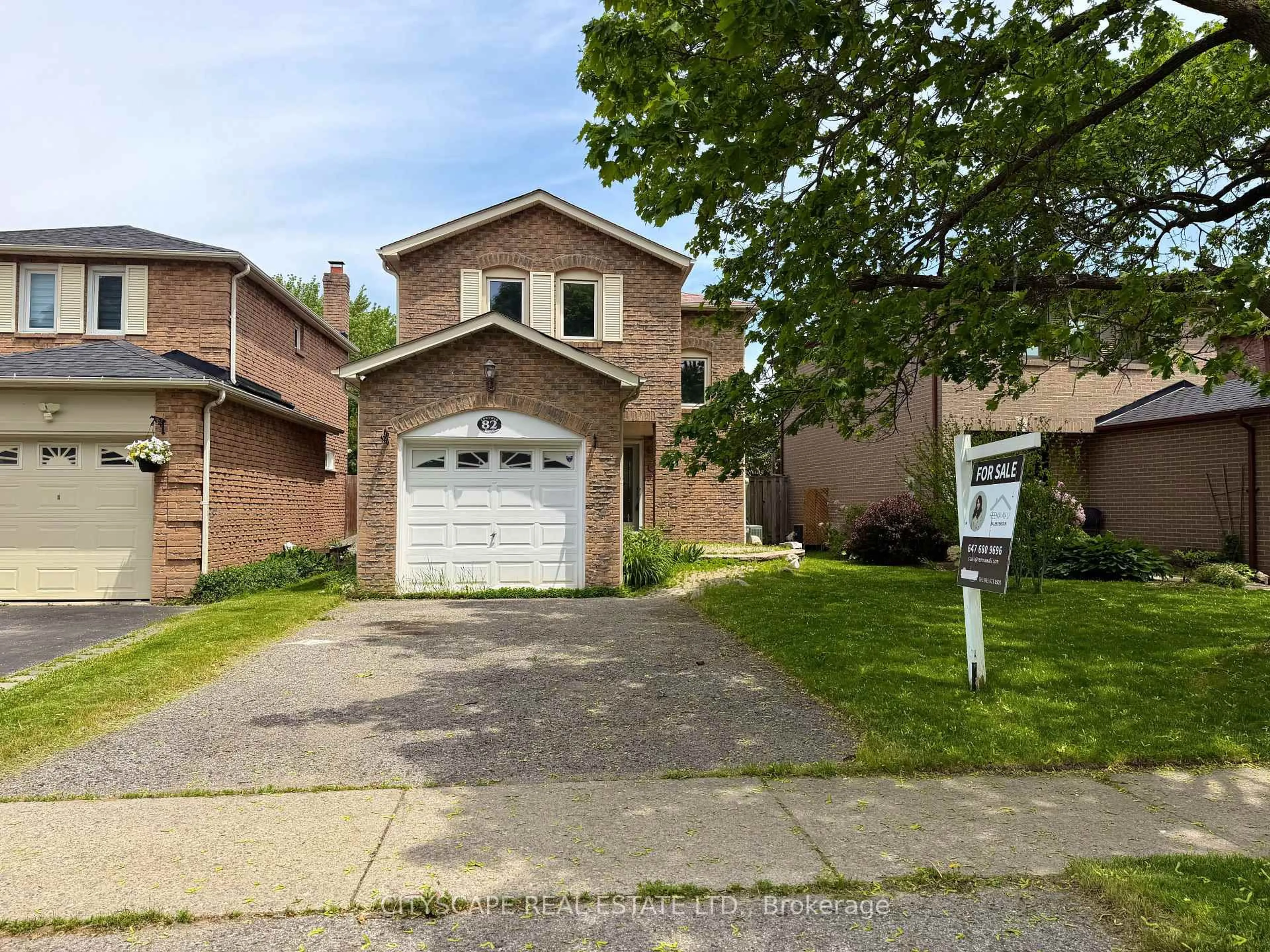 Home with brick exterior material, street for 82 Chatfield Dr, Ajax Ontario L1T 2J9