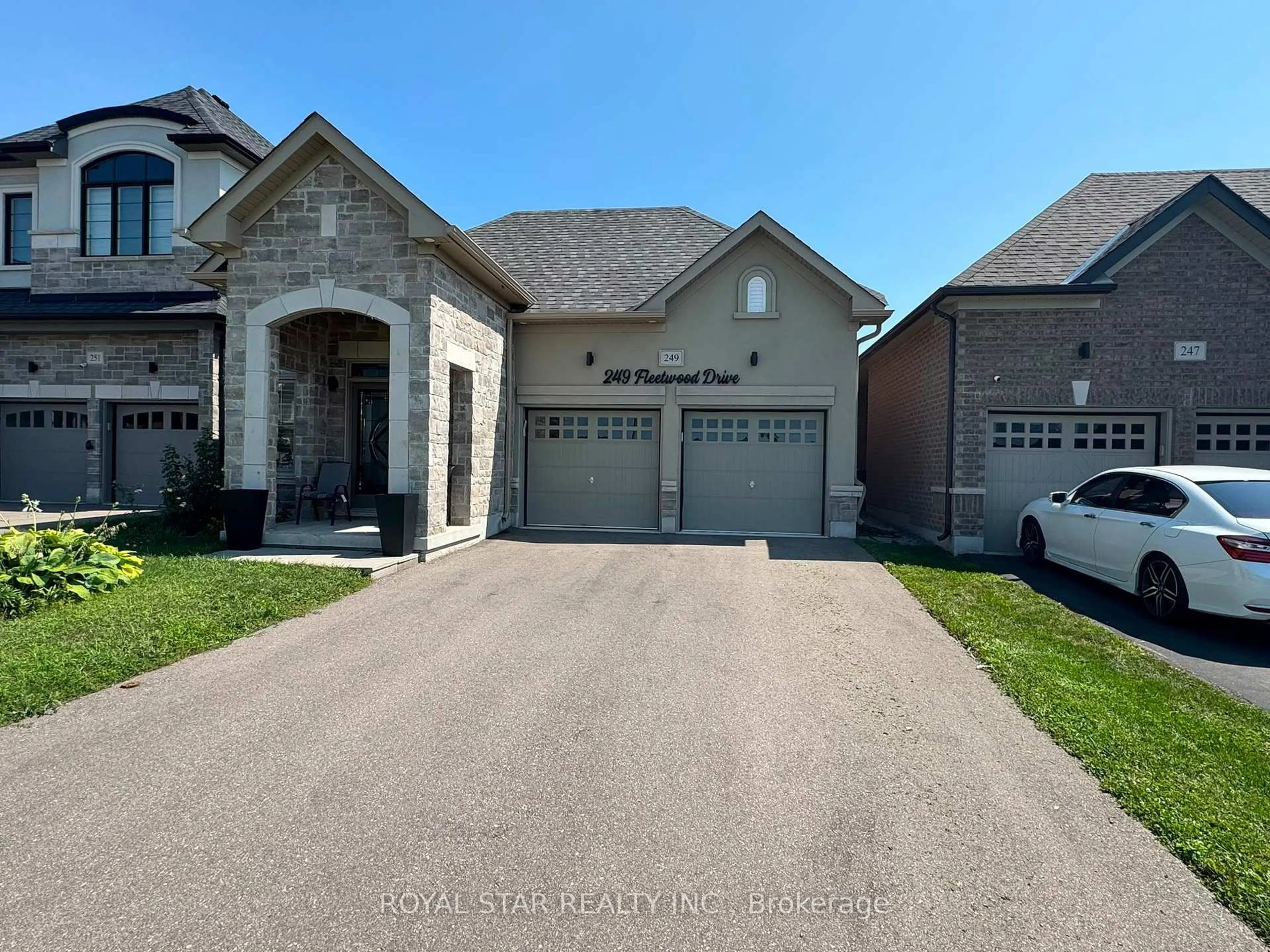 Home with brick exterior material, street for 249 Fleetwood Dr, Oshawa Ontario L1K 3E8