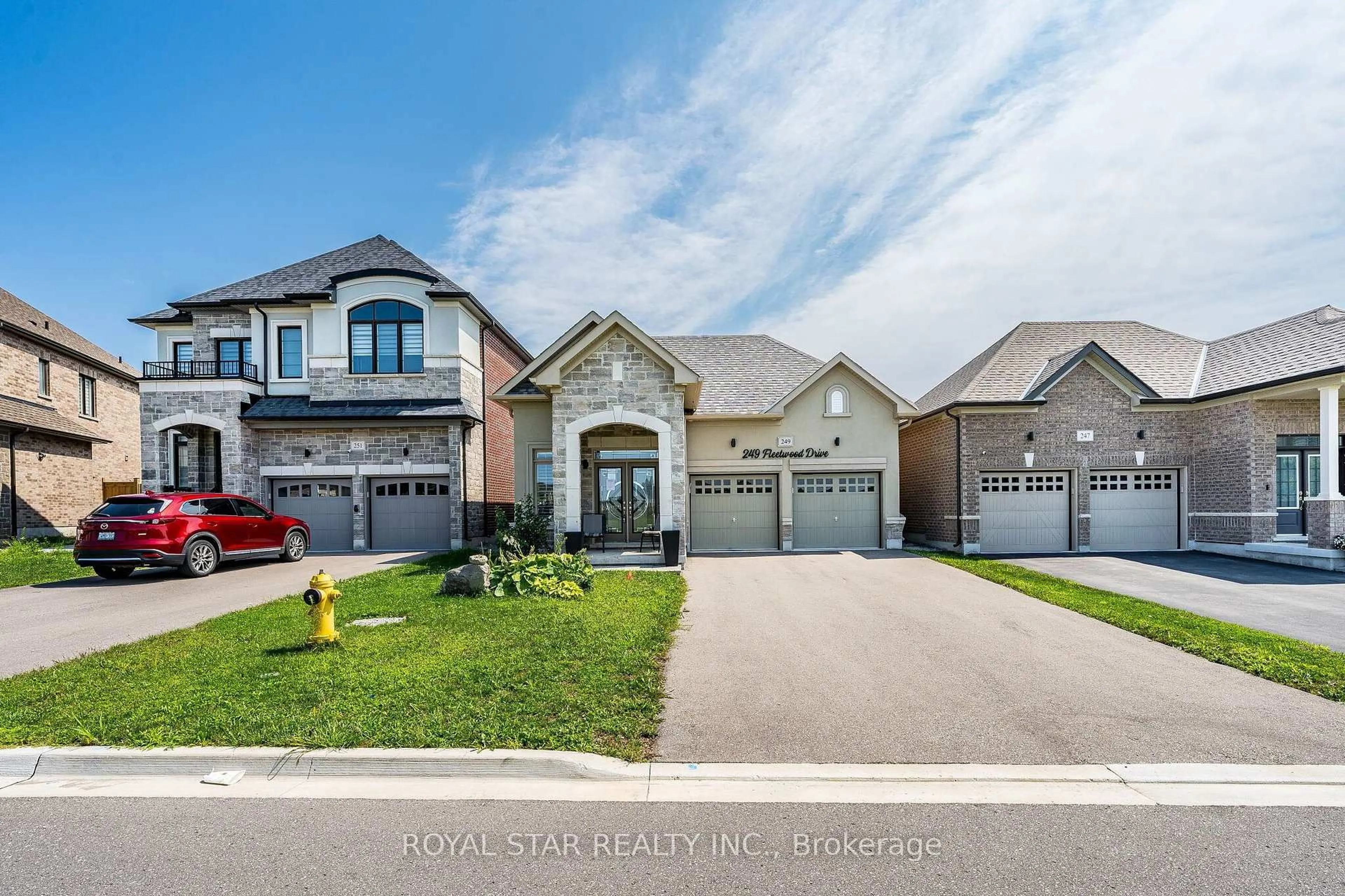 Home with brick exterior material, street for 249 Fleetwood Dr, Oshawa Ontario L1K 3E8