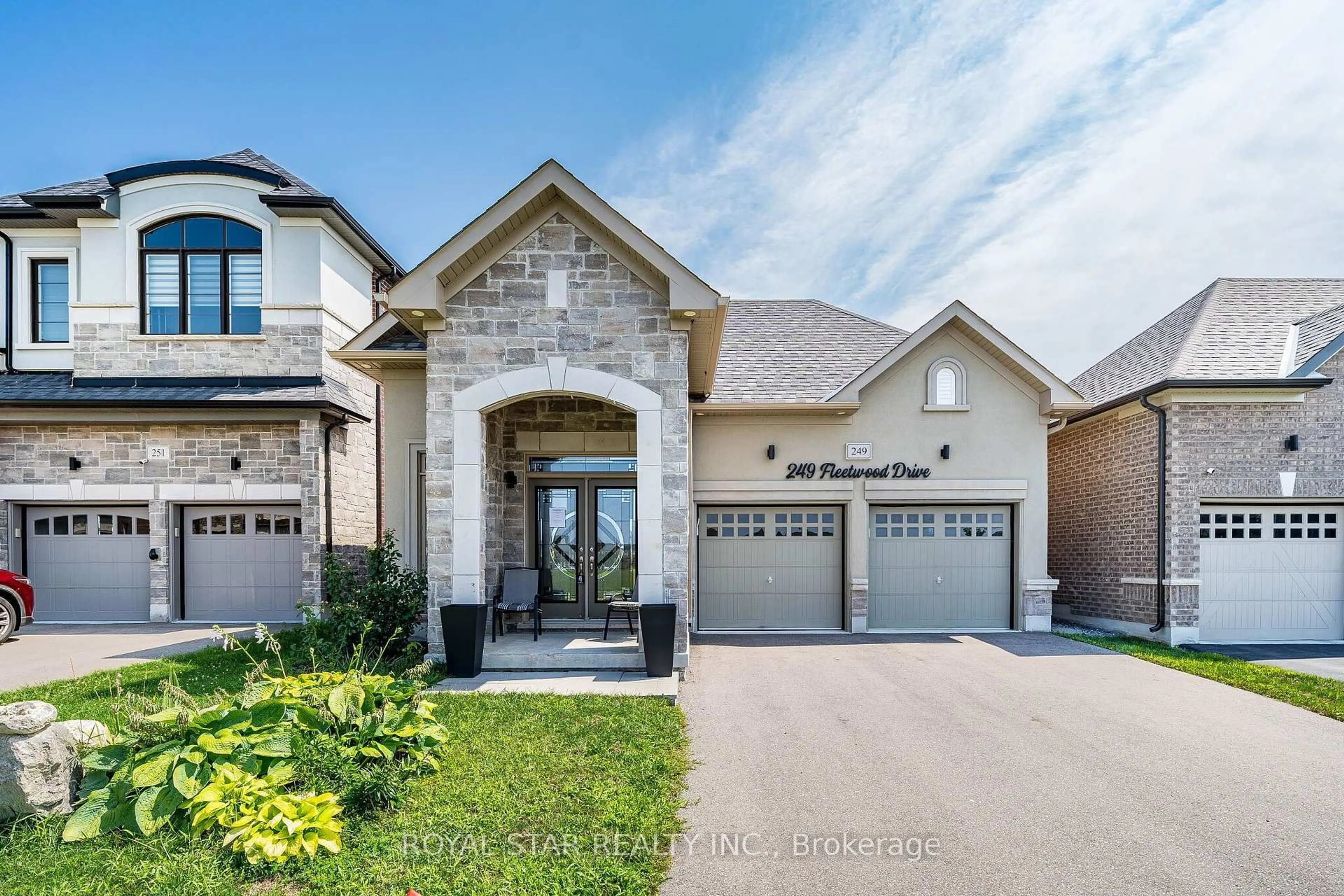 Home with brick exterior material, street for 249 Fleetwood Dr, Oshawa Ontario L1K 3E8