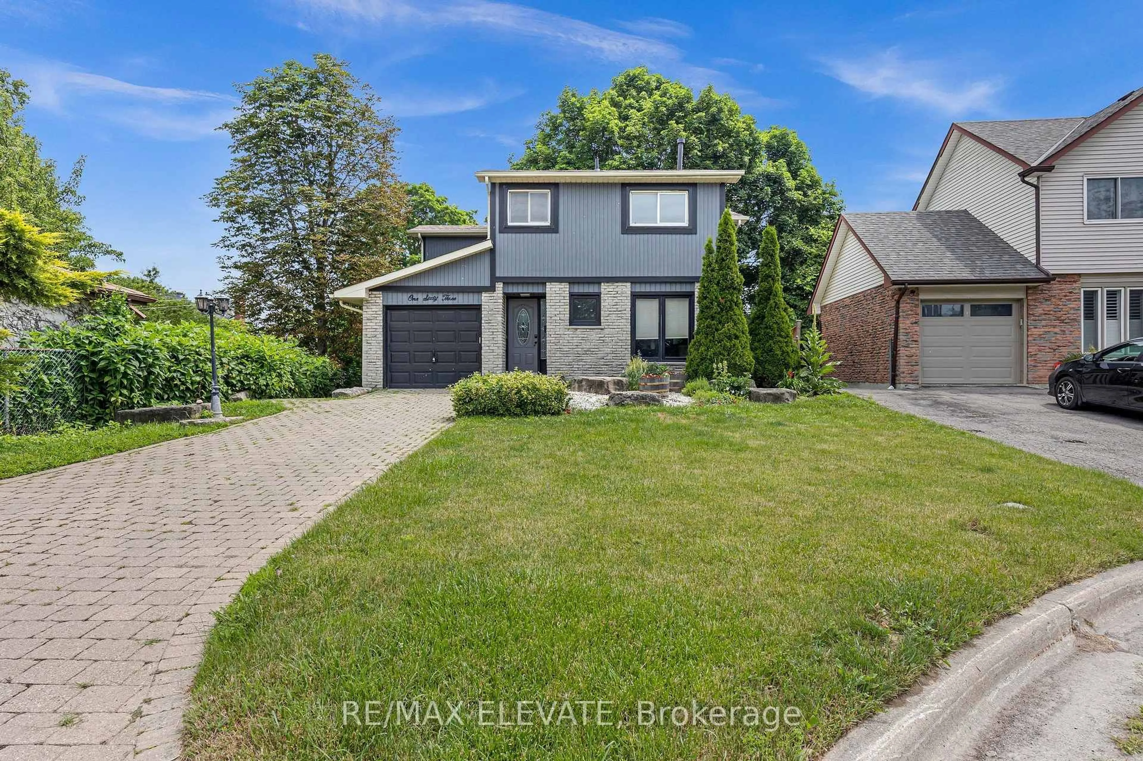 Home with brick exterior material, street for 163 Brunswick Crt, Oshawa Ontario L1H 7R6