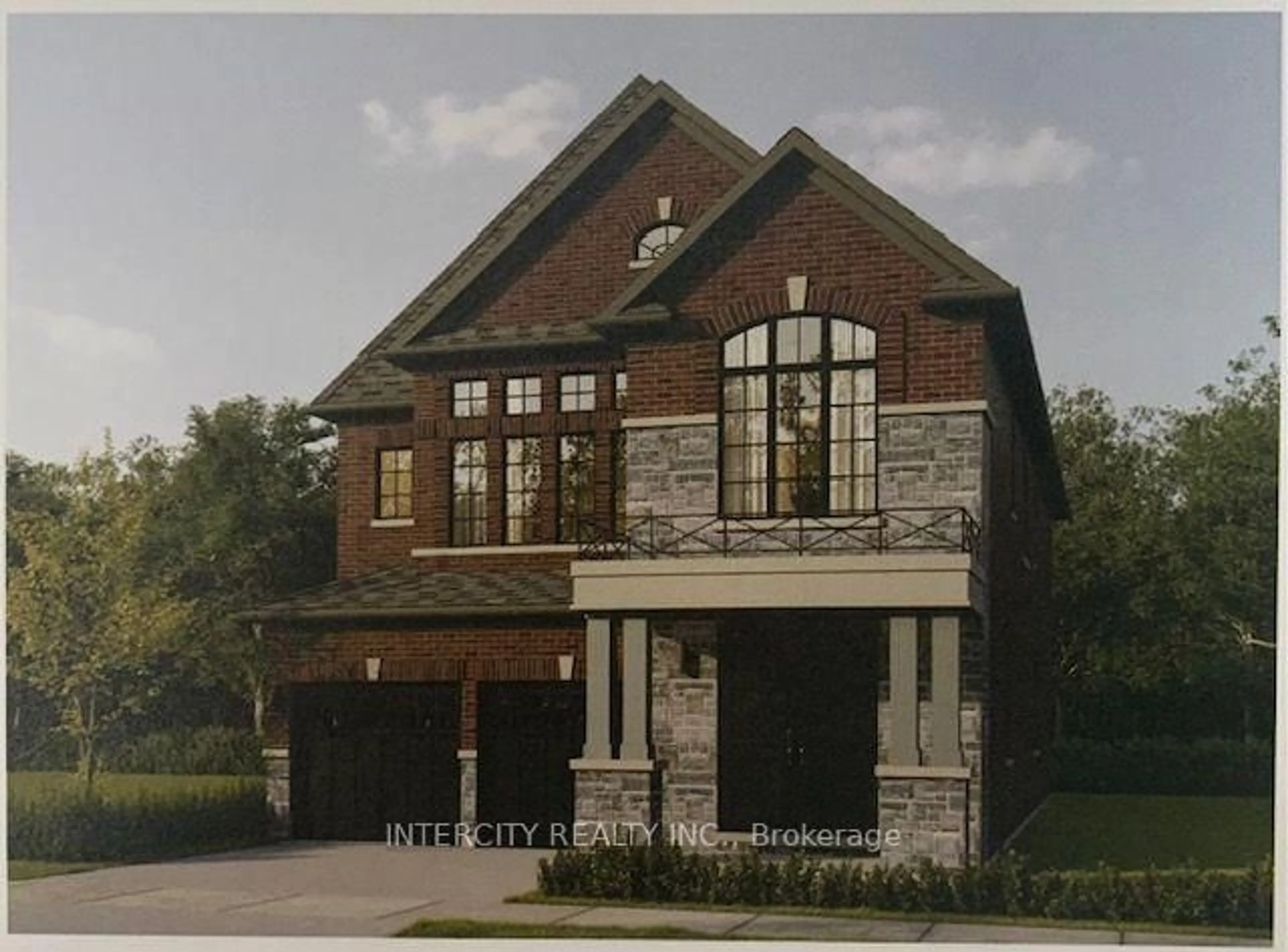 Home with brick exterior material, building for Lot 8 Joyce Marshall Dr, Whitby Ontario L1M 1Z5