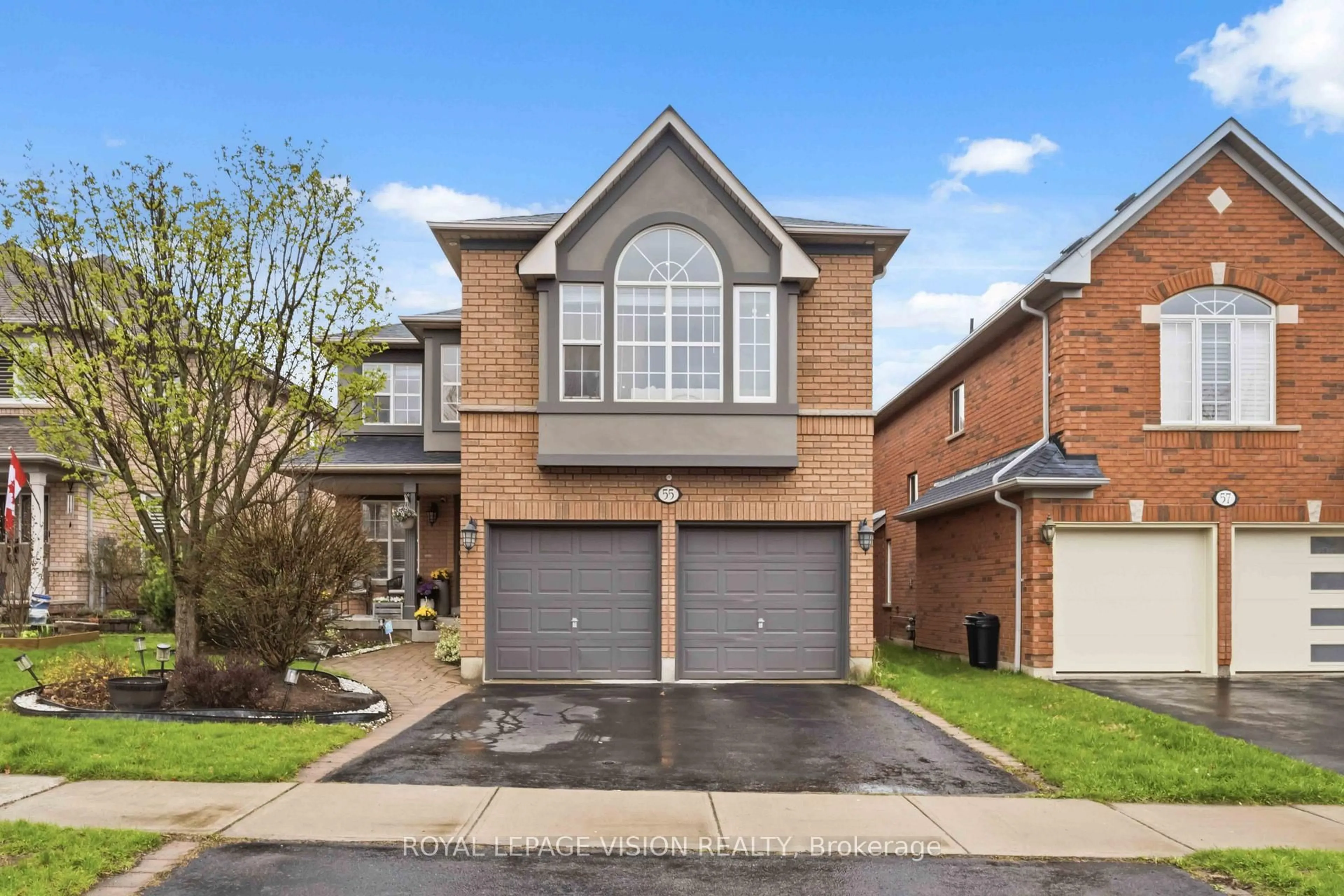 Home with brick exterior material, street for 55 Medland Ave, Whitby Ontario L1P 1S7