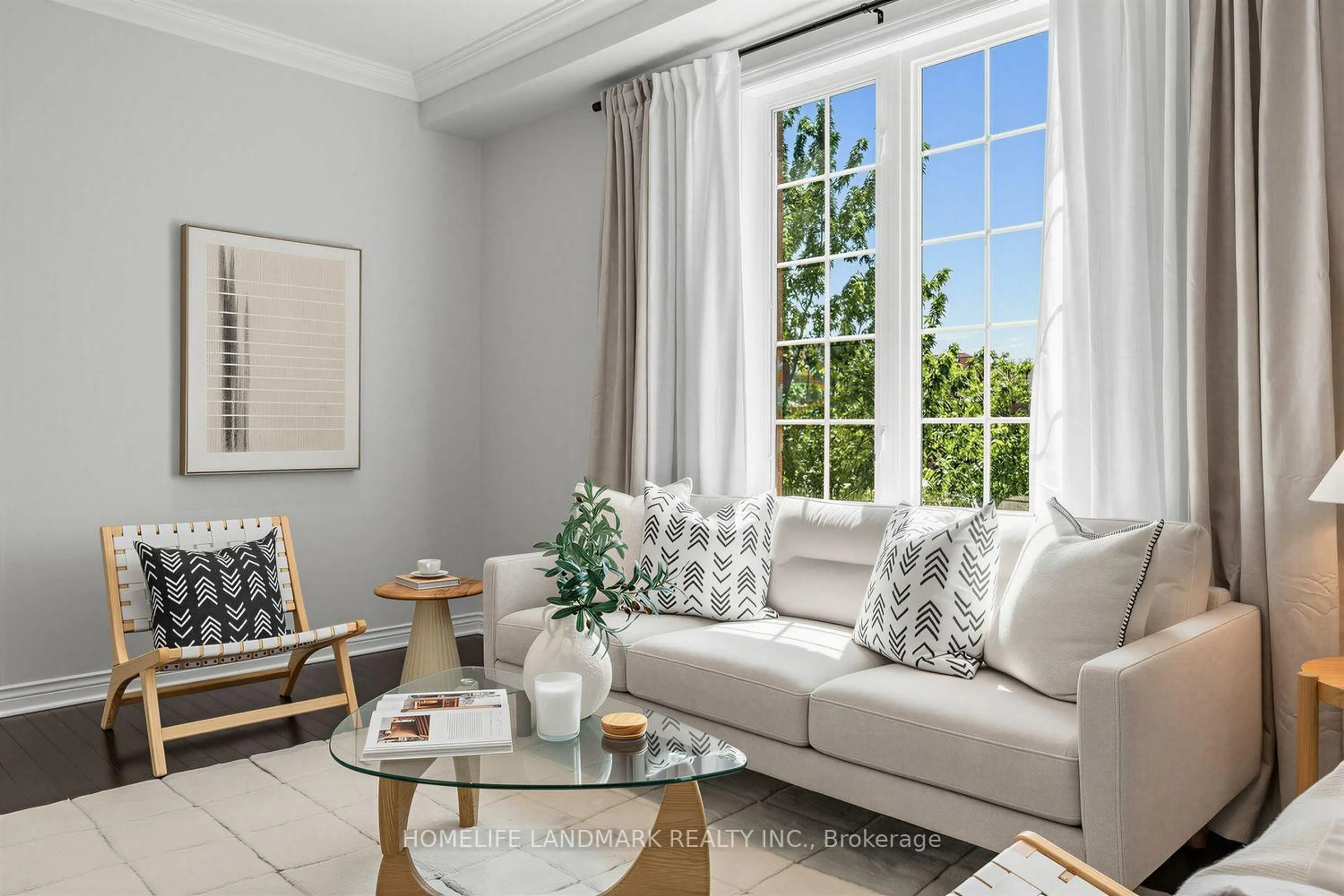 Living room with furniture, unknown for 50 Keith-Wright Cres, Ajax Ontario L1Z 0P9
