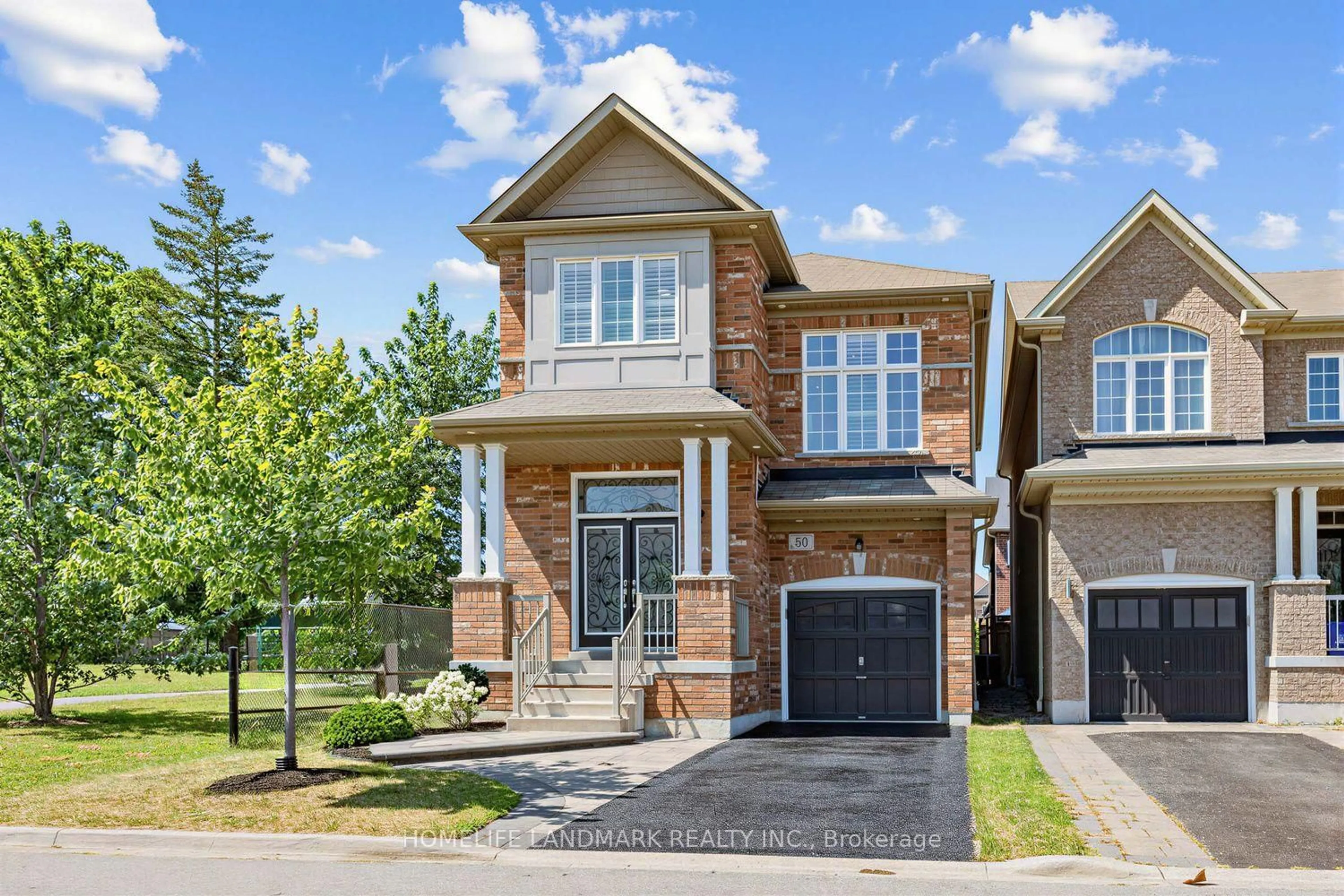 Home with brick exterior material, street for 50 Keith-Wright Cres, Ajax Ontario L1Z 0P9