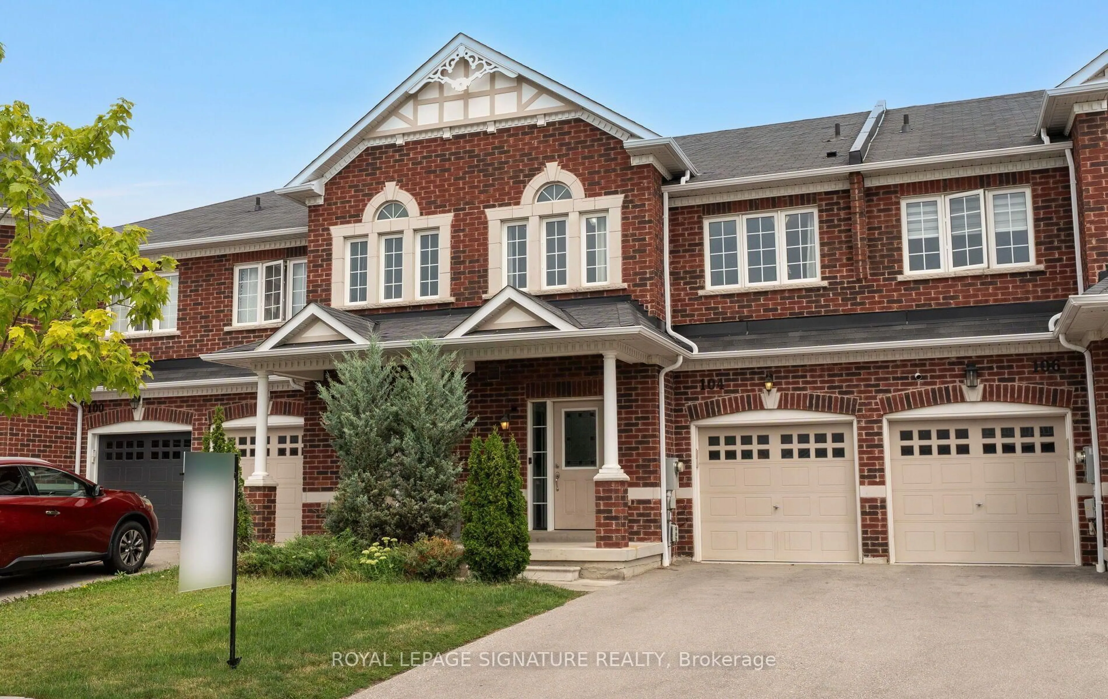 Home with brick exterior material, street for 104 Whitefoot Cres, Ajax Ontario L1Z 2E3