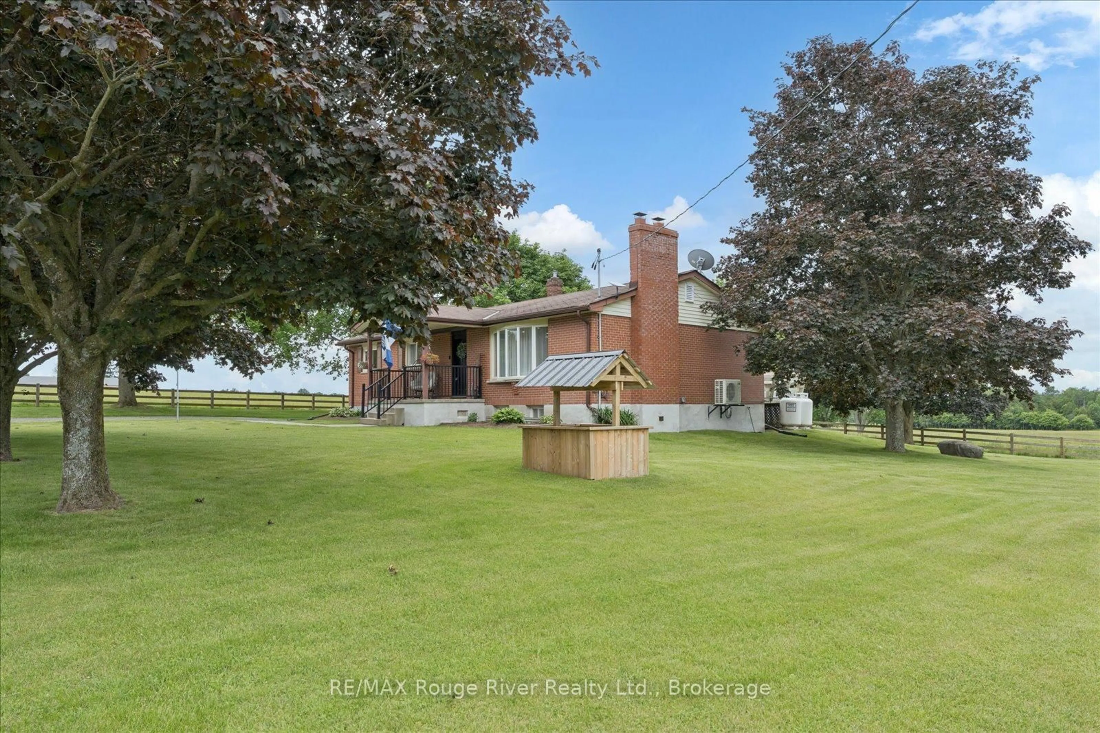 A pic from outside/outdoor area/front of a property/back of a property/a pic from drone, unknown for 3714 Newtonville Rd, Clarington Ontario L0A 1J0