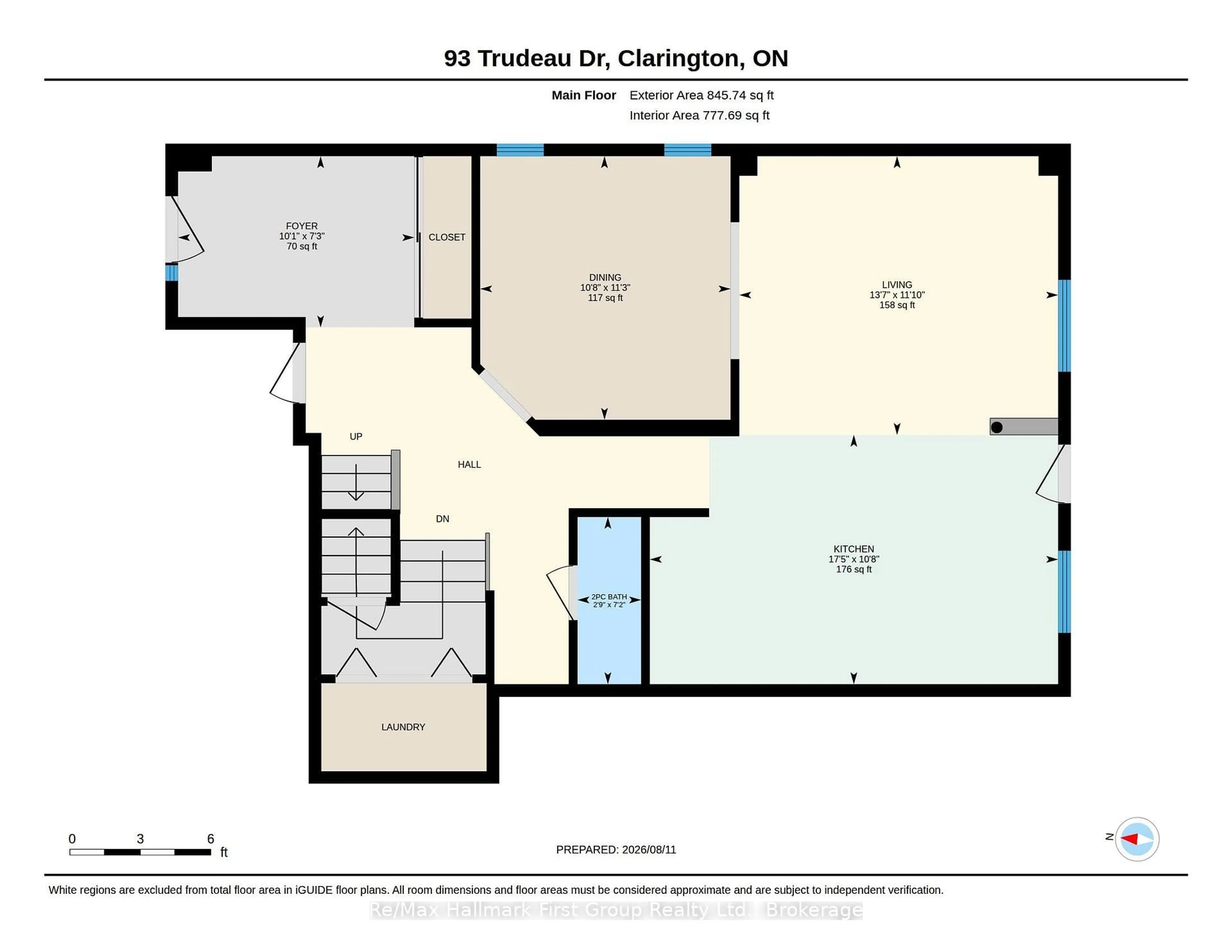 Floor plan for 93 Trudeau Dr, Clarington Ontario L1C 5K5