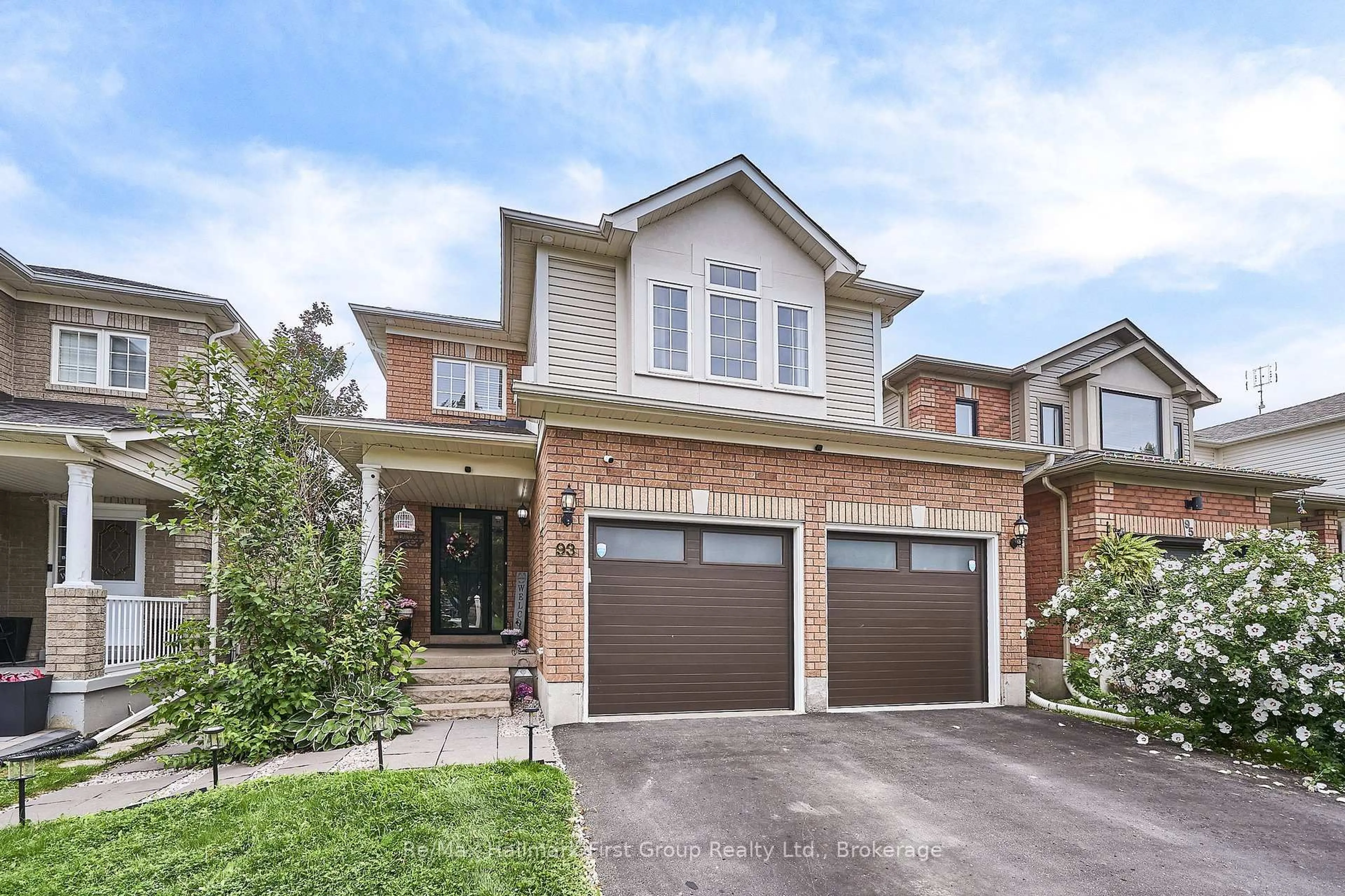 Home with brick exterior material, street for 93 Trudeau Dr, Clarington Ontario L1C 5K5