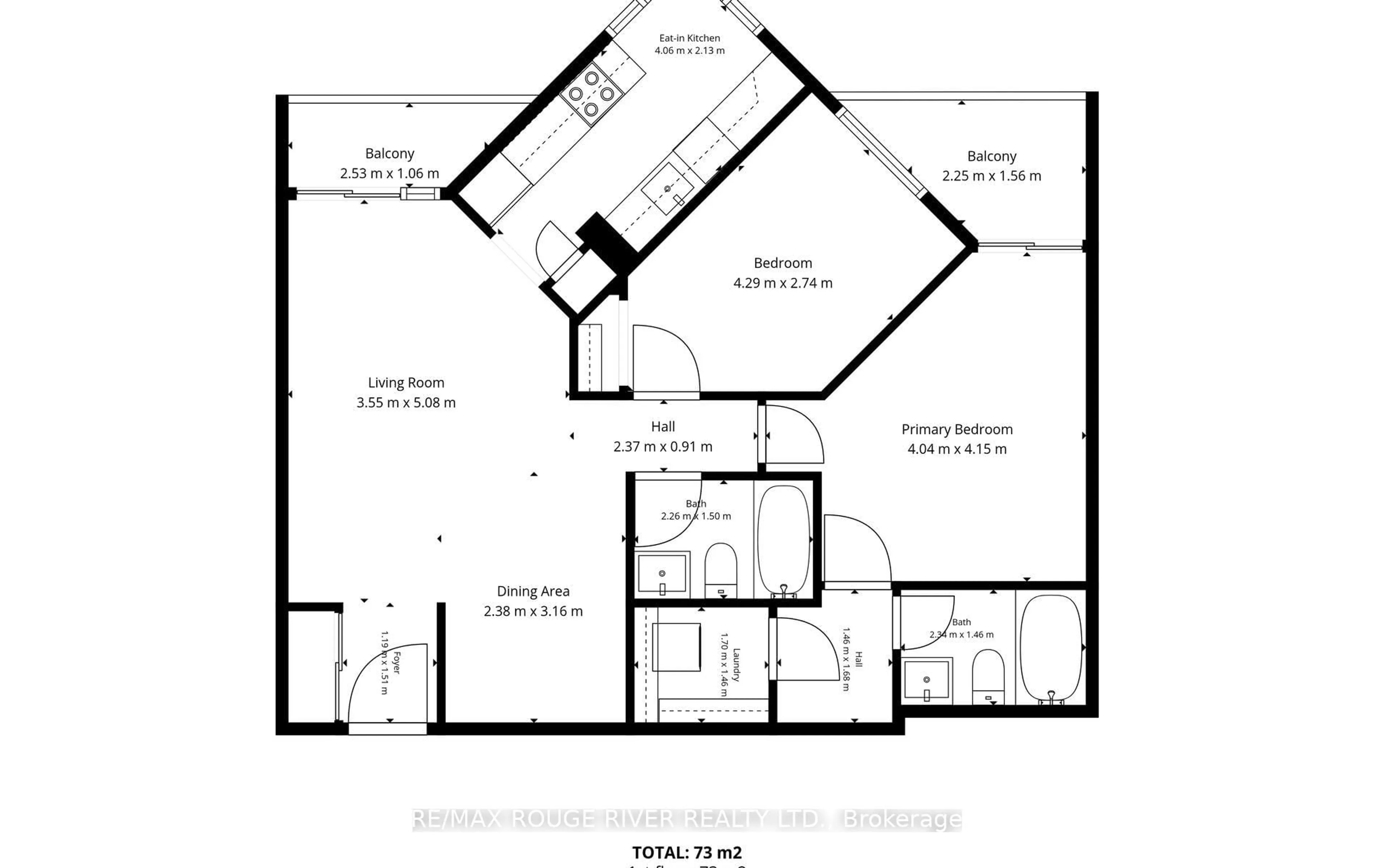 Floor plan for 2 Westney Rd #208, Ajax Ontario L1T 3H3