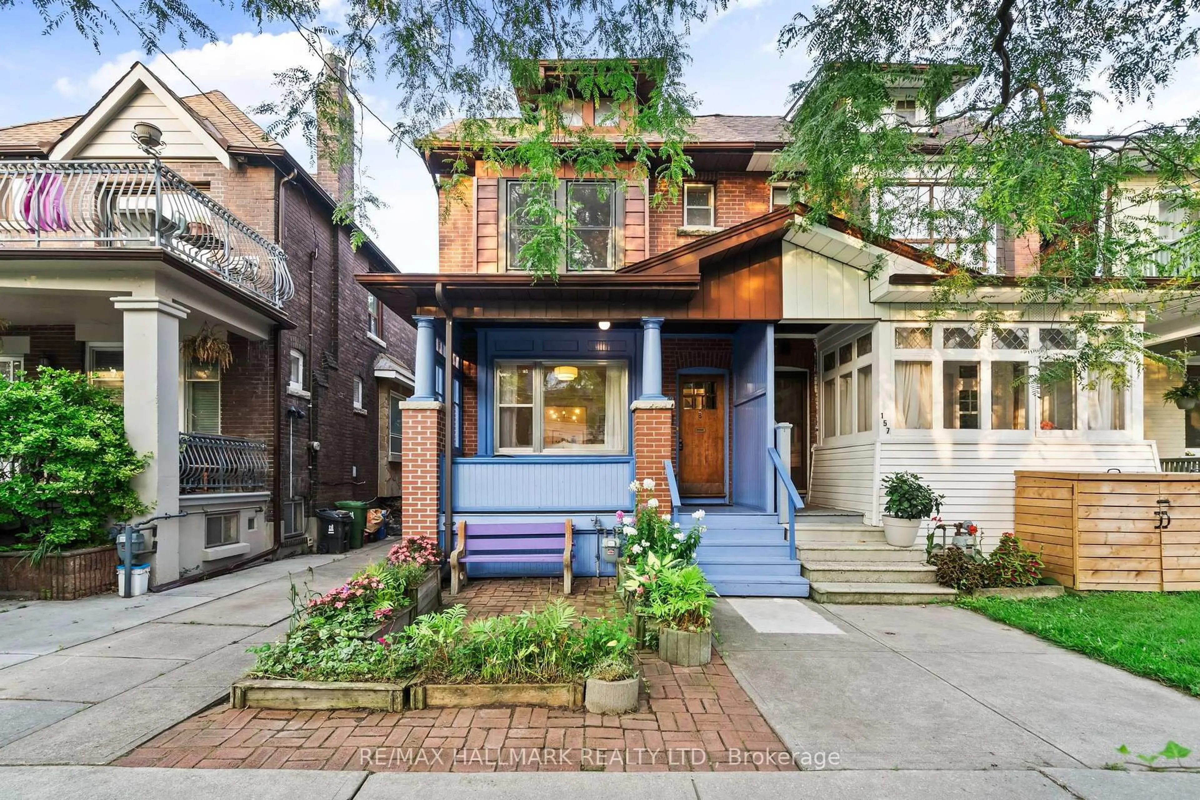 Home with brick exterior material, street for 159 Gillard Ave, Toronto Ontario M4J 4N7