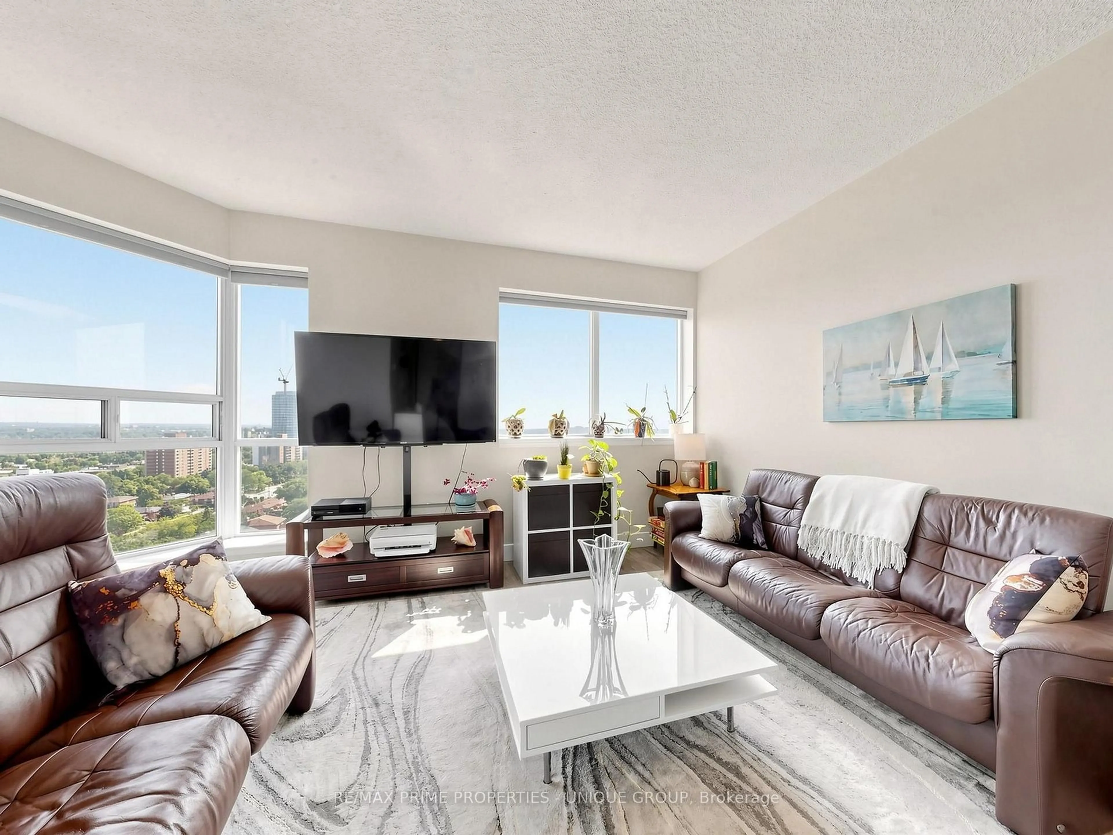 Living room with furniture, unknown for 2460 Eglinton Ave #Ph12, Toronto Ontario M1K 5J7
