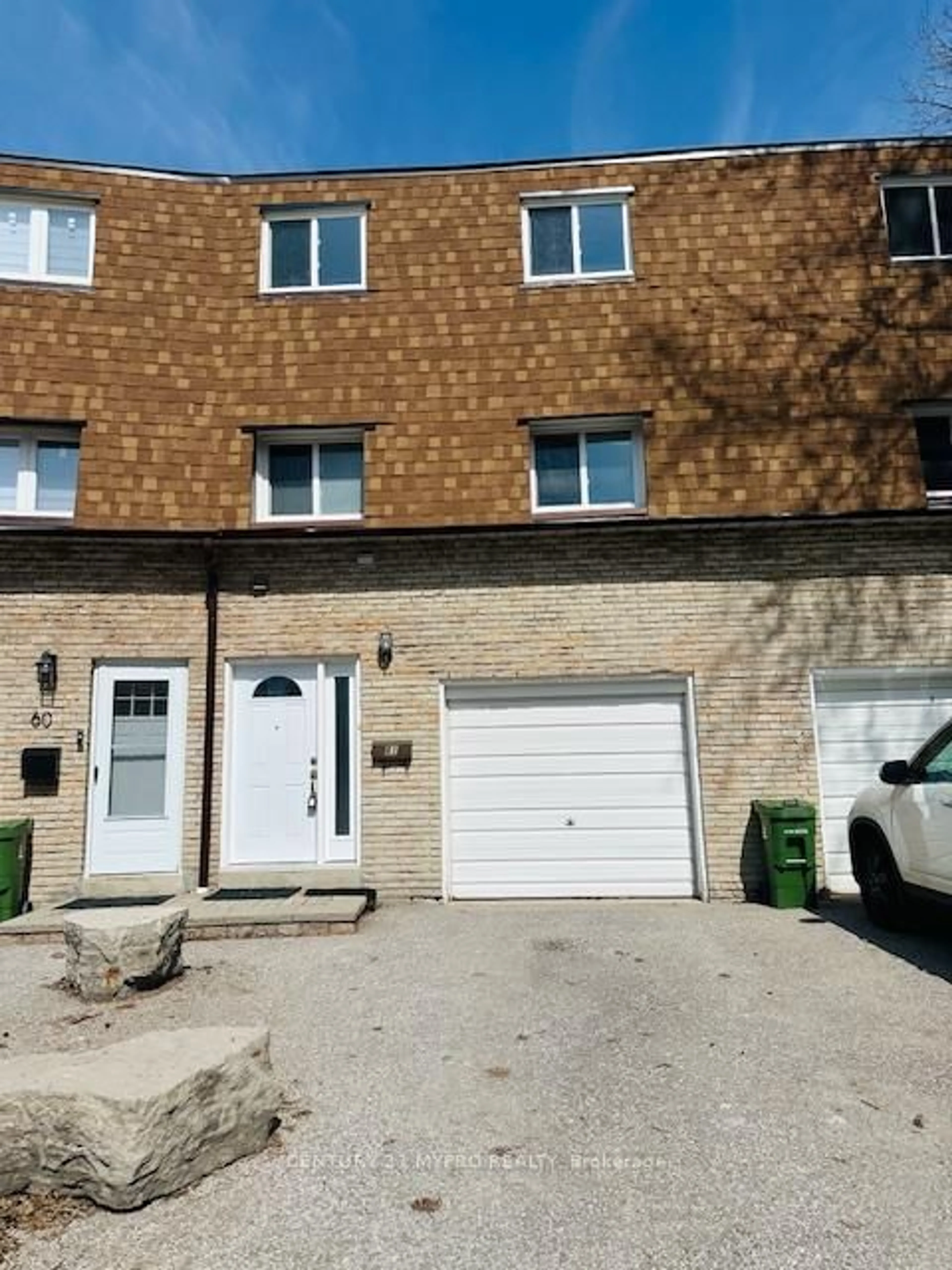 A pic from outside/outdoor area/front of a property/back of a property/a pic from drone, street for 120 Beverly Glen Blvd ##61, Toronto Ontario M1W 1W6