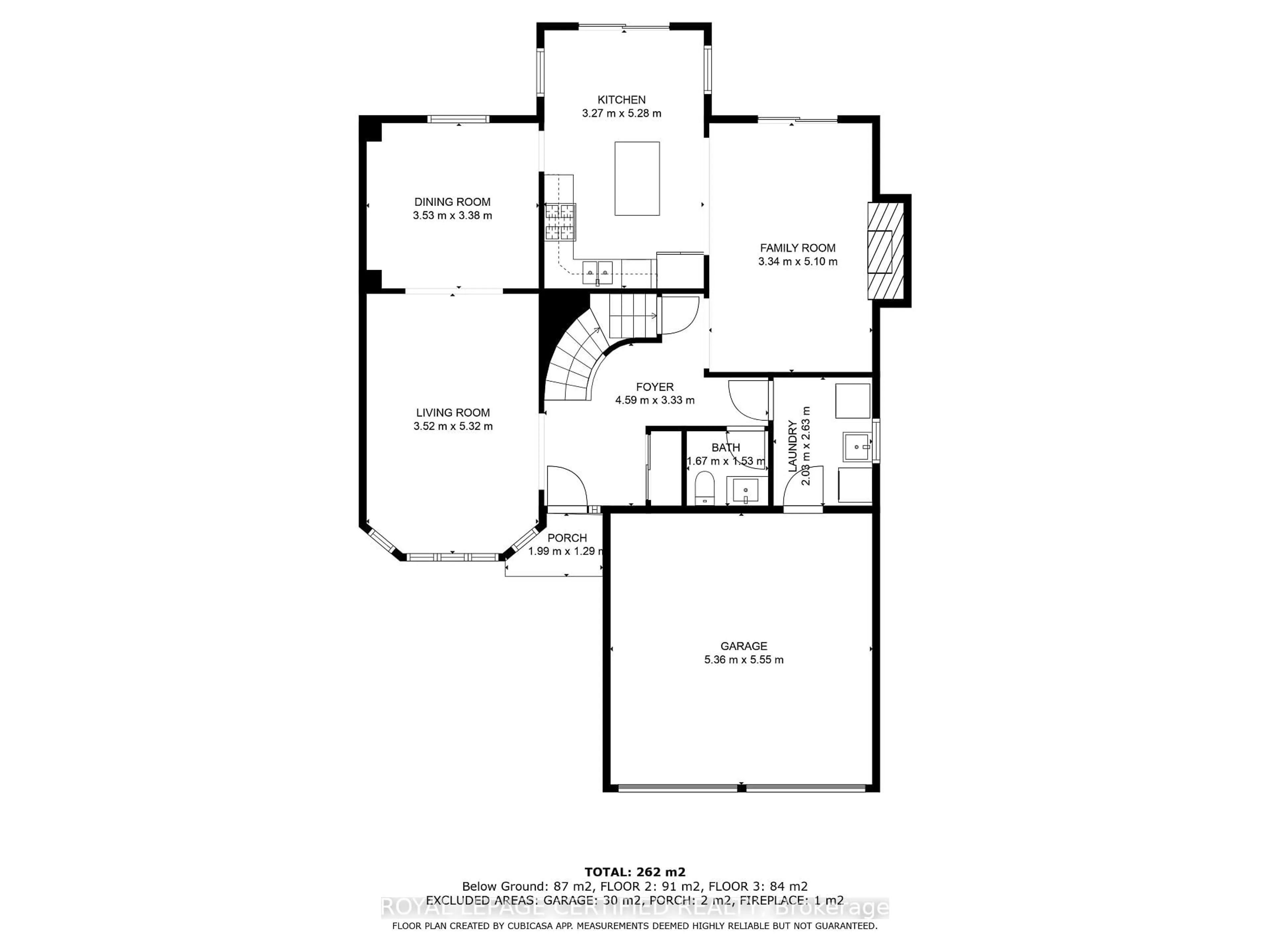 Floor plan for 976 Grandview St, Oshawa Ontario L1K 2E3