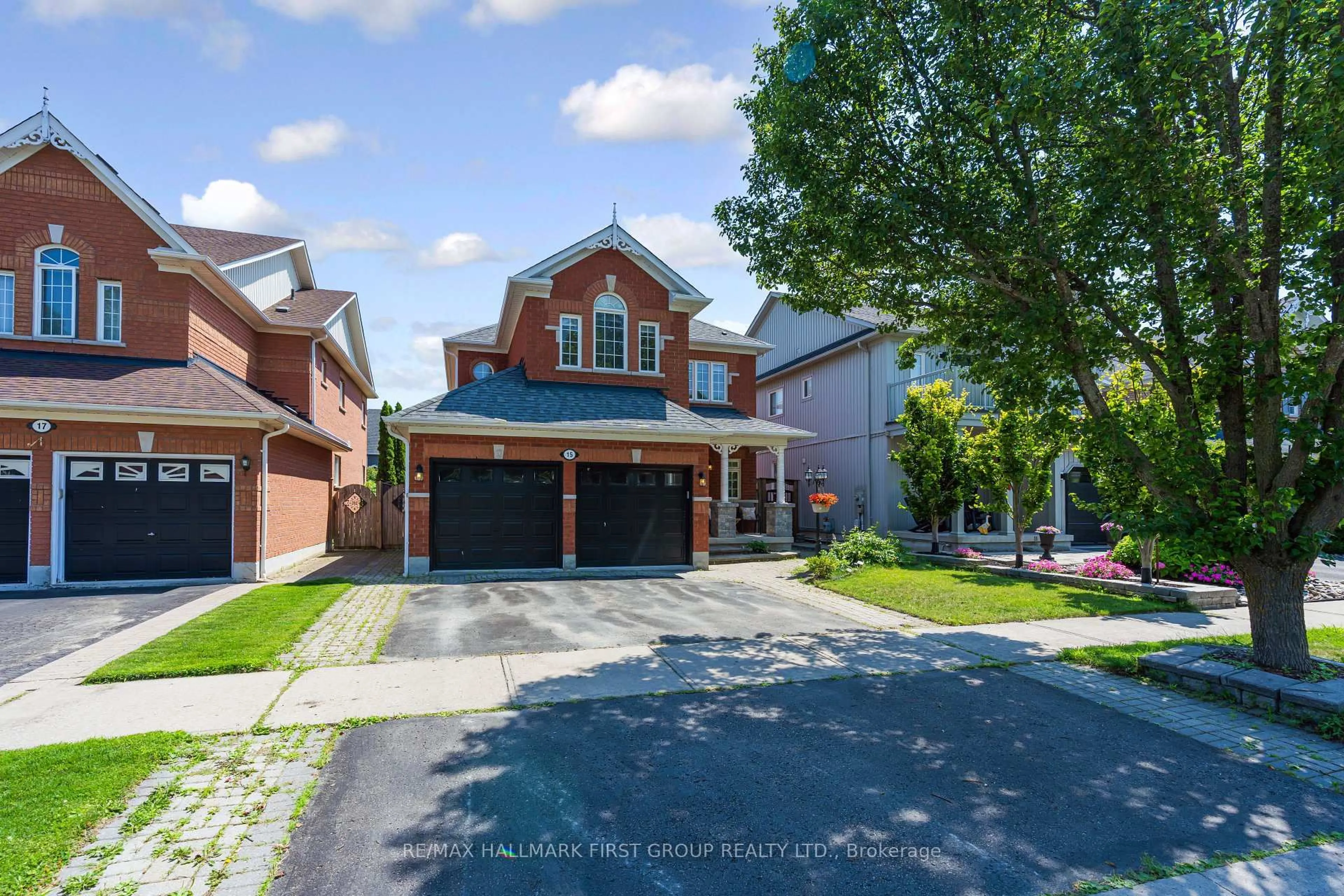 Home with brick exterior material, street for 15 Hesham Dr, Whitby Ontario L1M 2J9