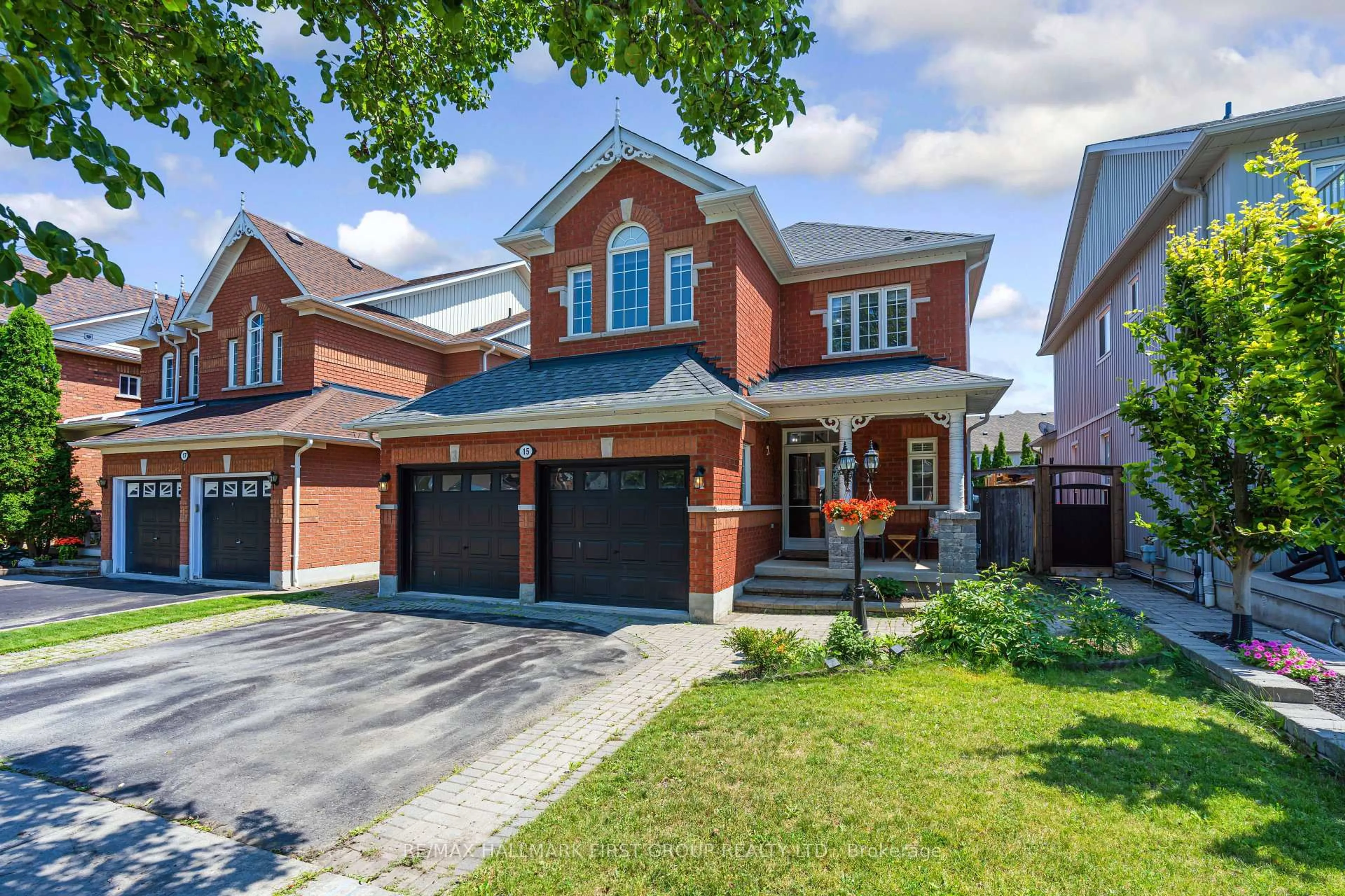 Home with brick exterior material, street for 15 Hesham Dr, Whitby Ontario L1M 2J9