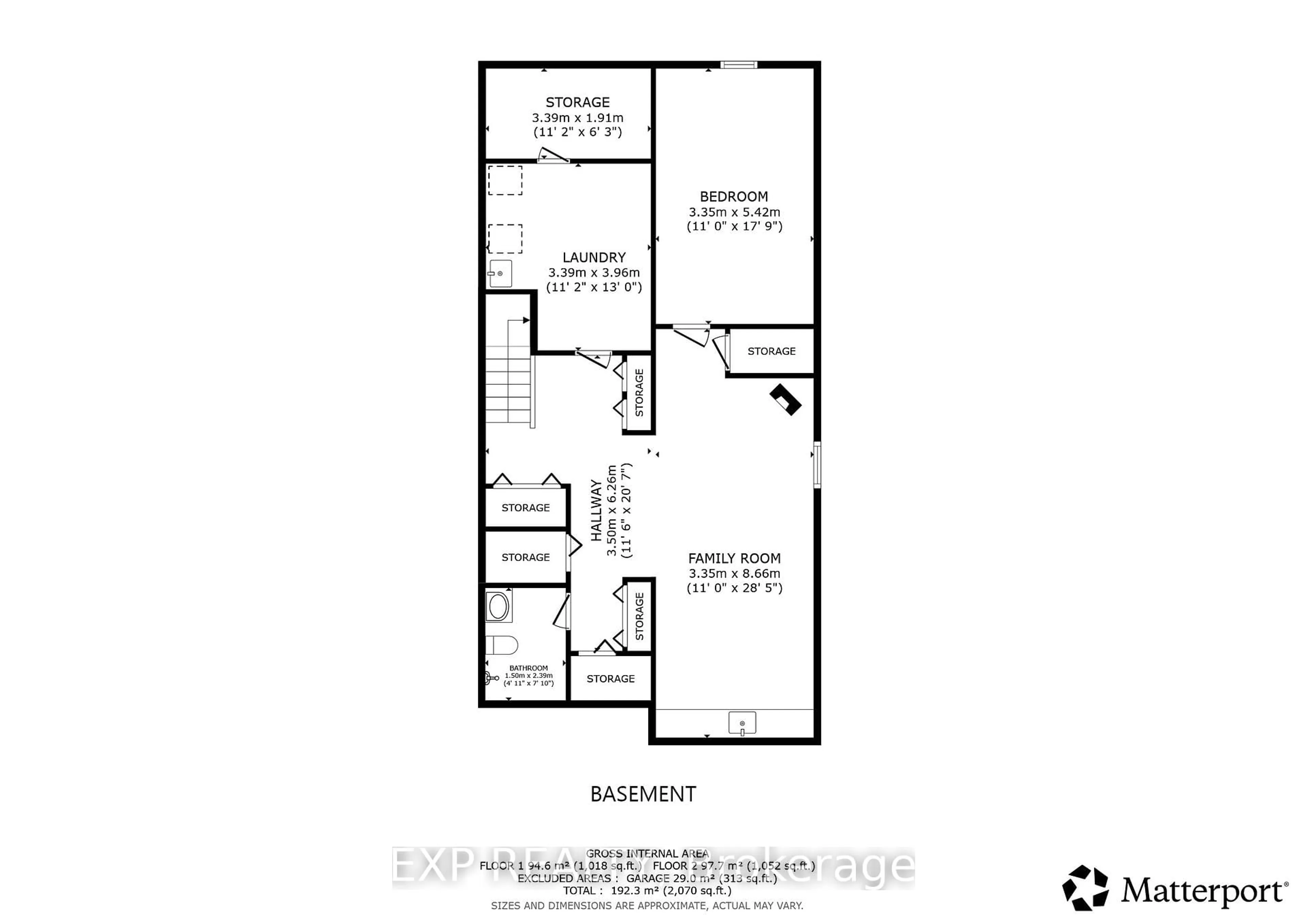 Floor plan for 825 Bem Ave, Pickering Ontario L1W 1X2