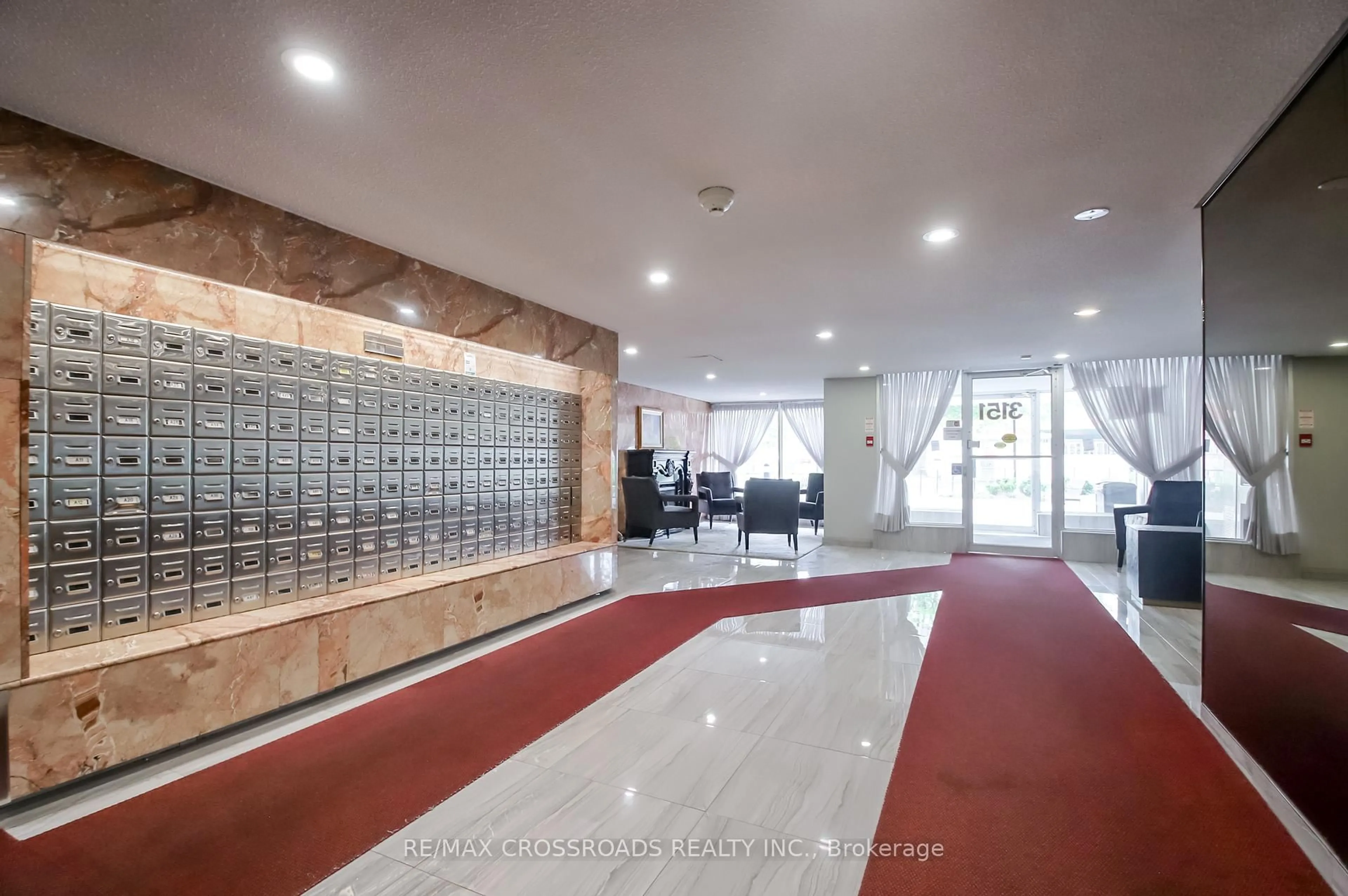 Lobby for 3151 Bridletowne Circ #606, Toronto Ontario M1W 2T1