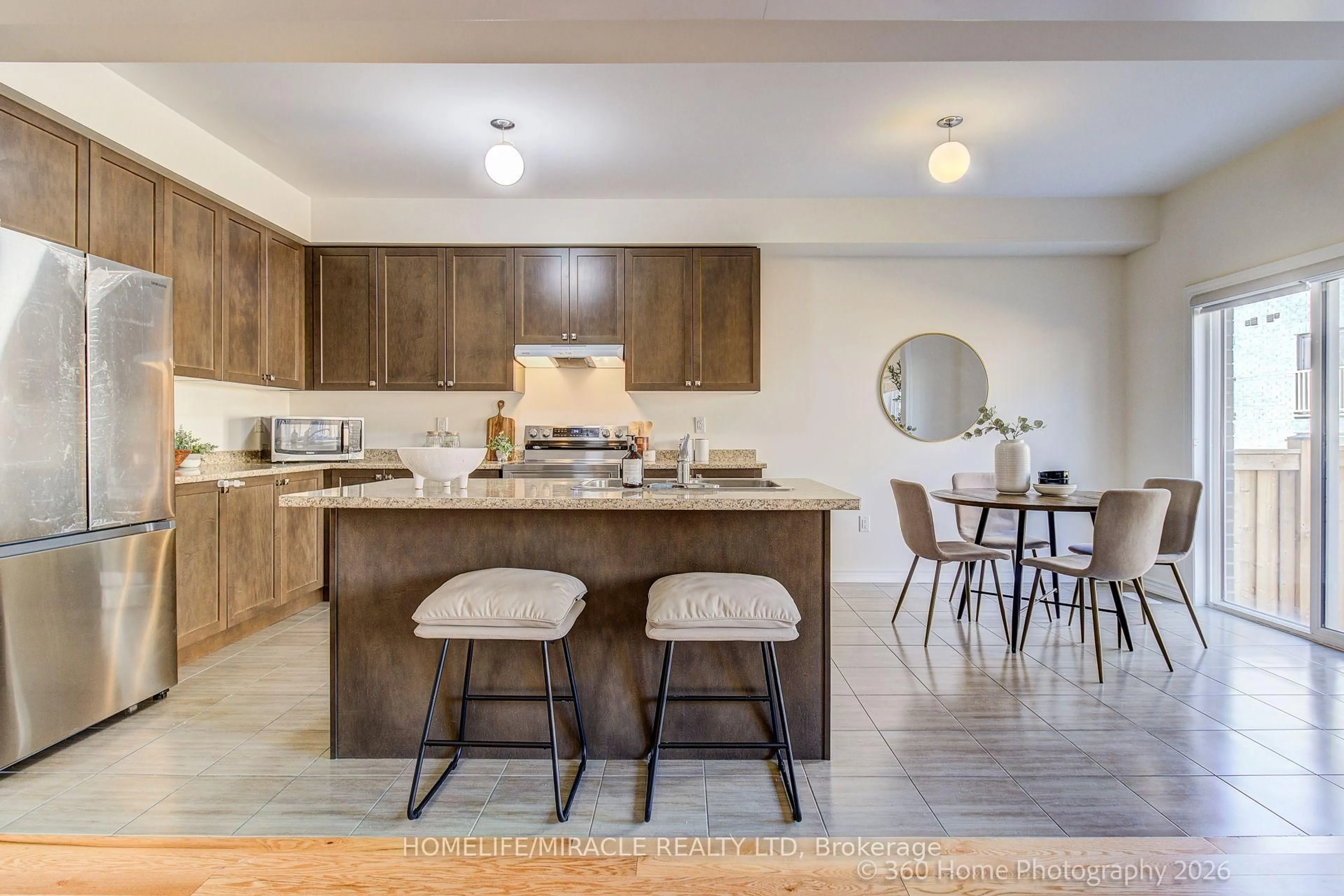 Open concept kitchen, unknown for 2528 Athena Path, Pickering Ontario L1X 0M4