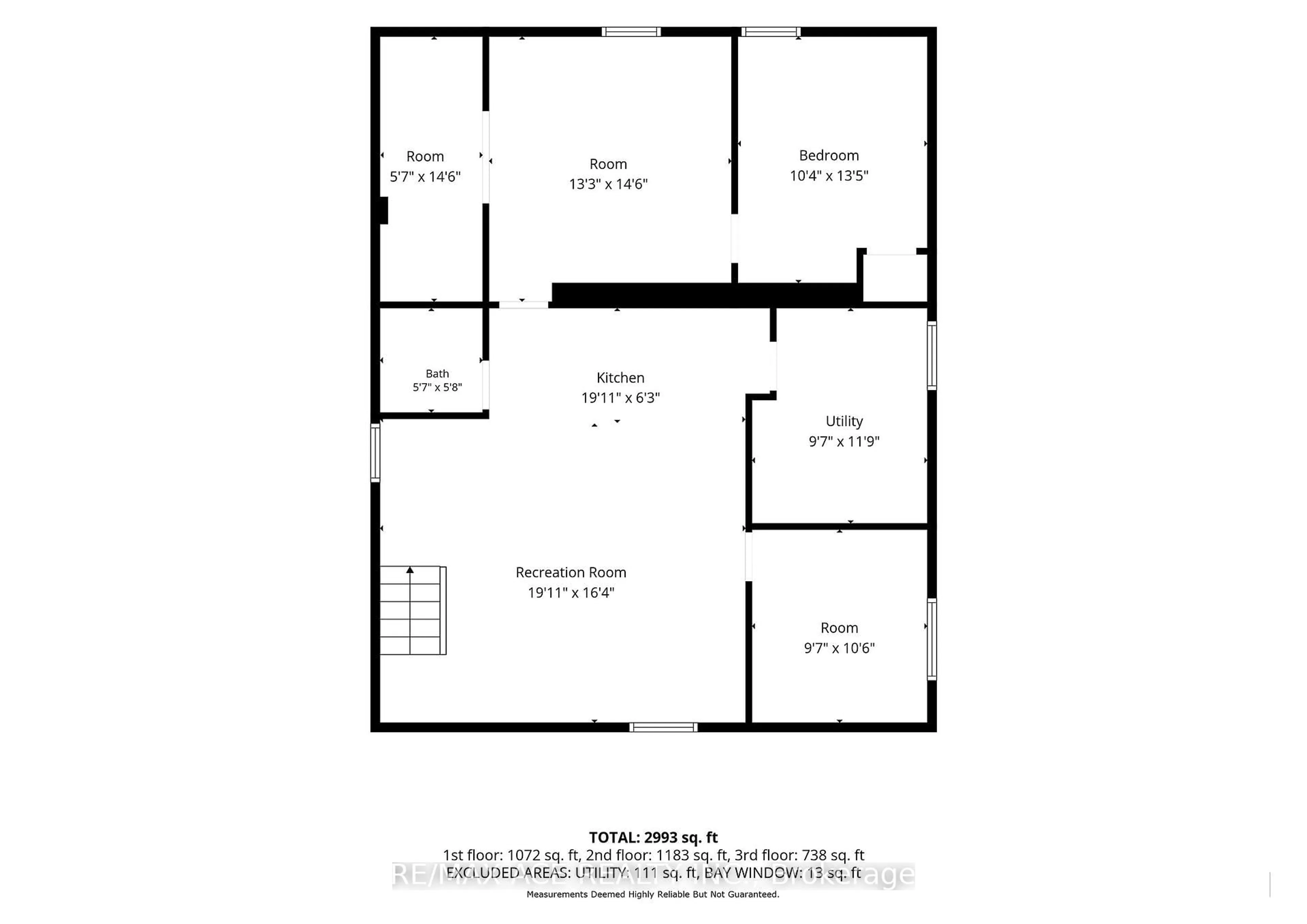 Floor plan for 106 Portico Dr, Toronto Ontario M1G 3R6