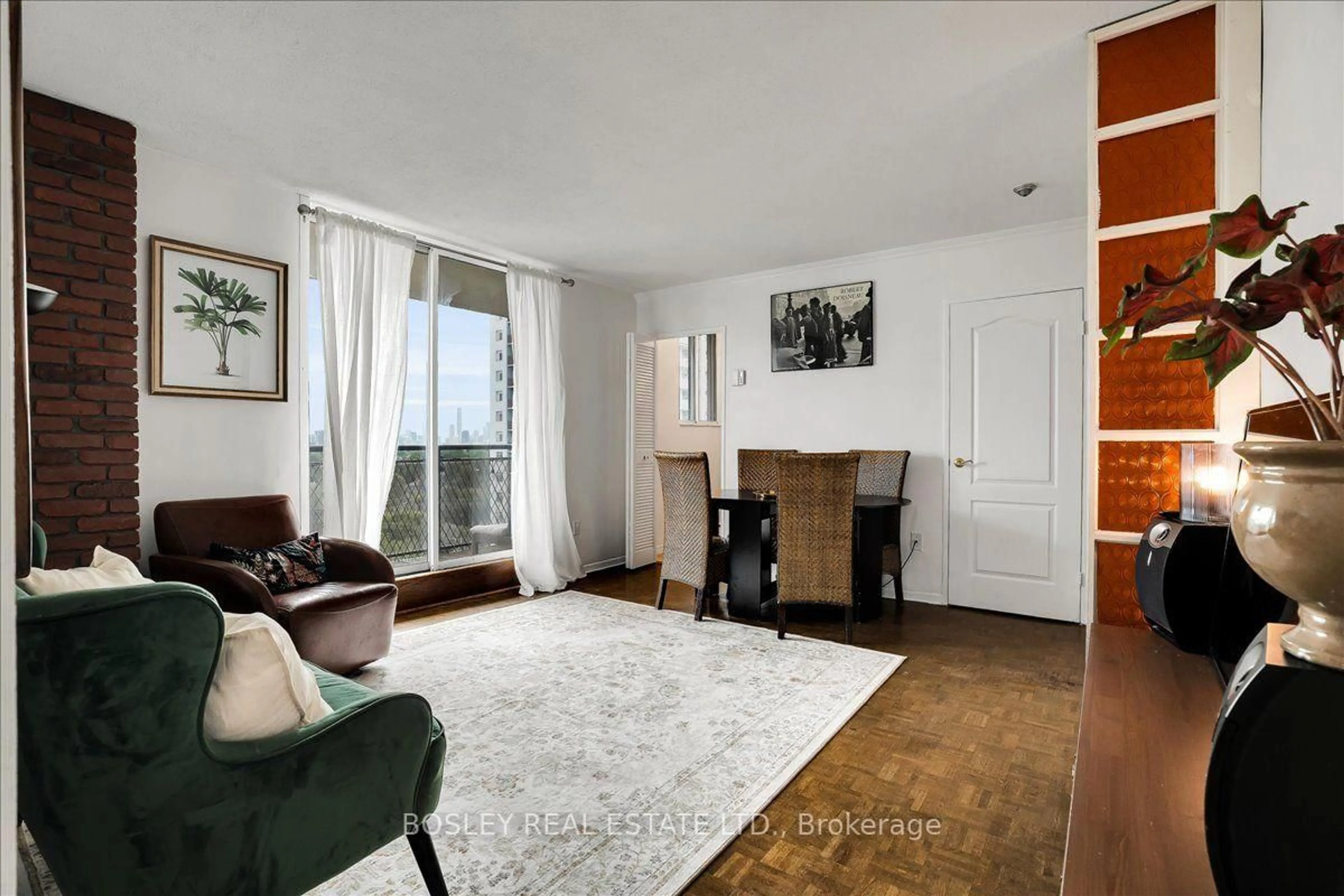 Living room with furniture, unknown for 1145 Logan Ave #1102, Toronto Ontario M4K 3G9