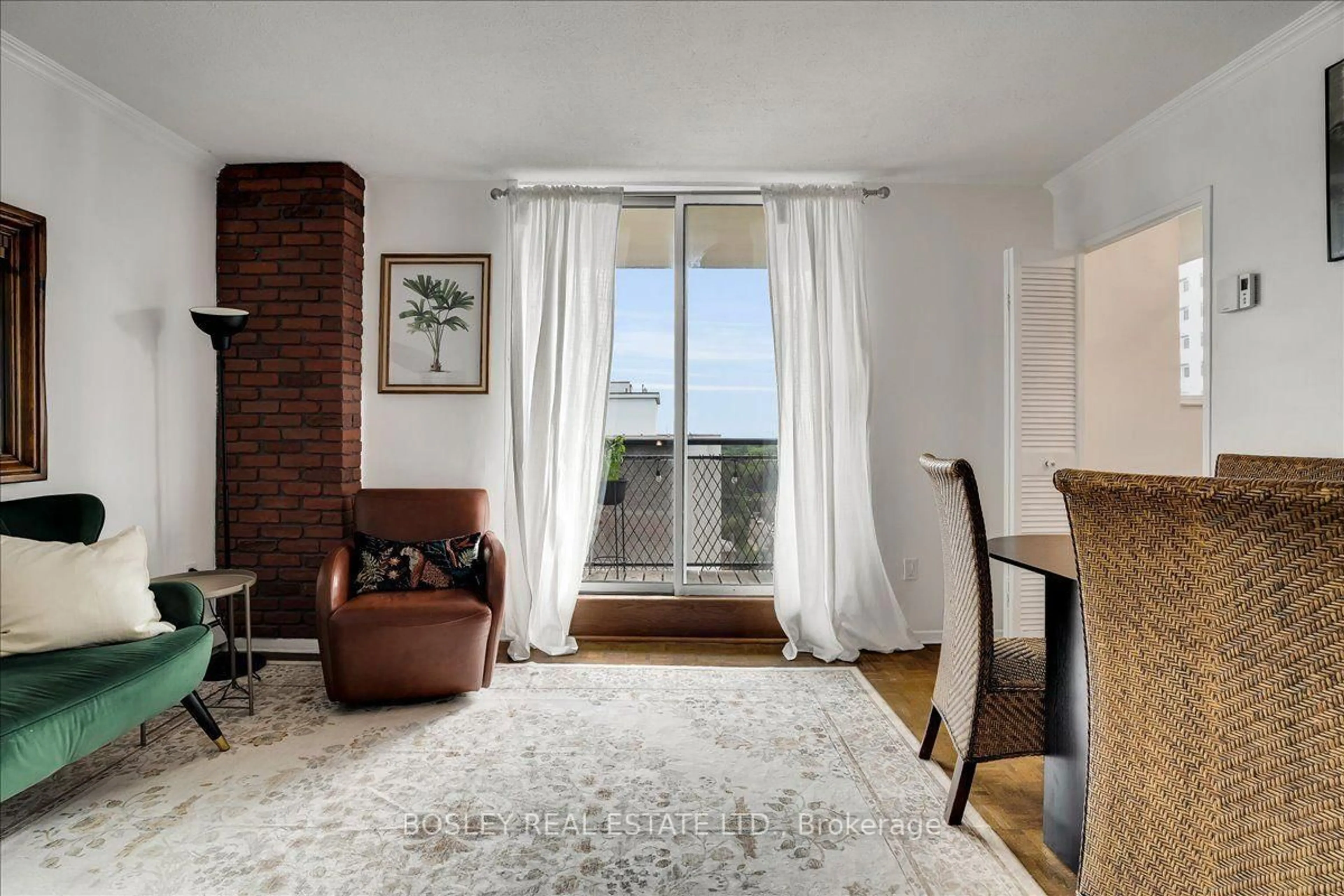 Living room with furniture, unknown for 1145 Logan Ave #1102, Toronto Ontario M4K 3G9