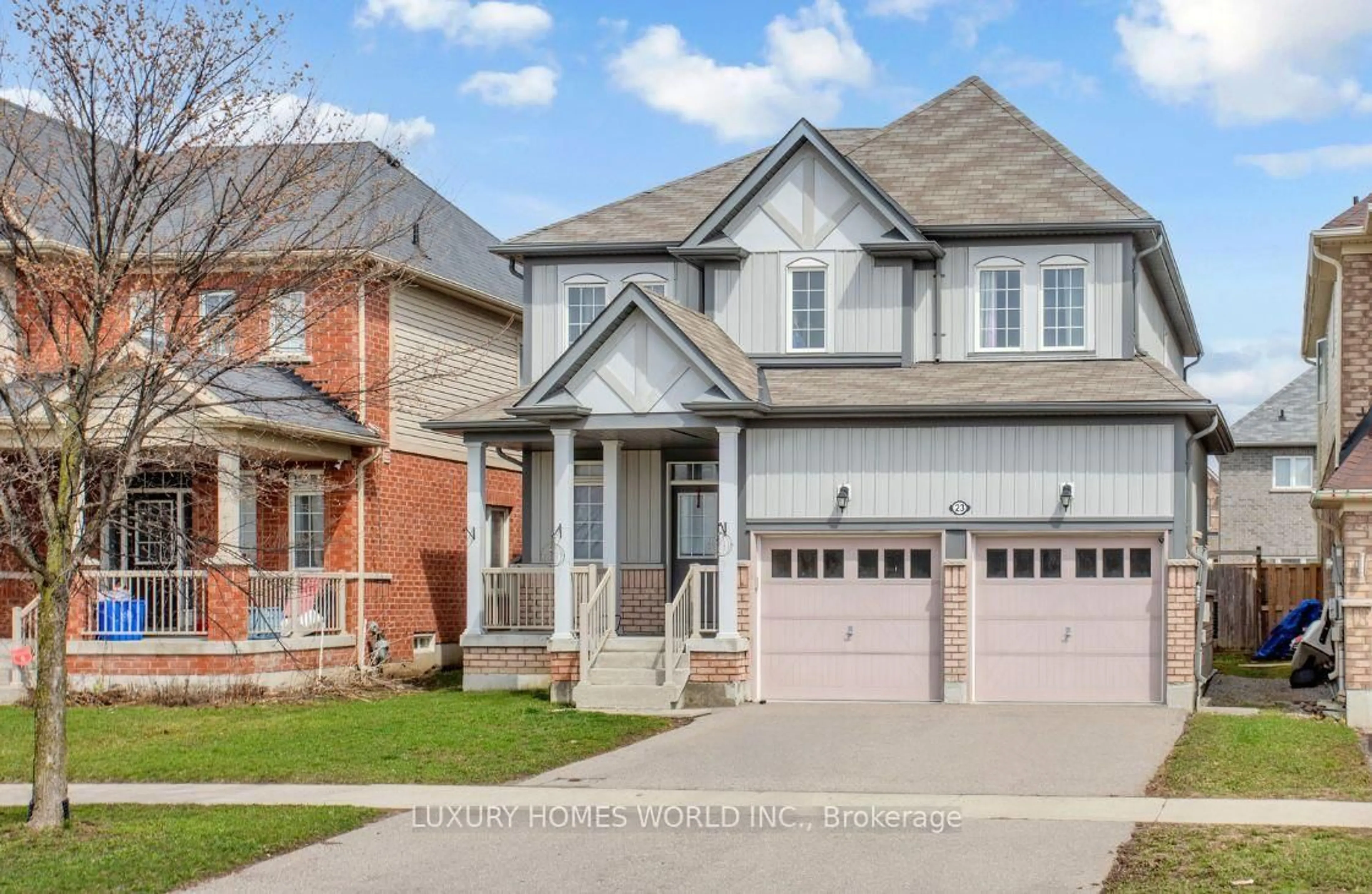 Home with brick exterior material, street for 23 Edwin Carr St, Clarington Ontario L1C 0R8