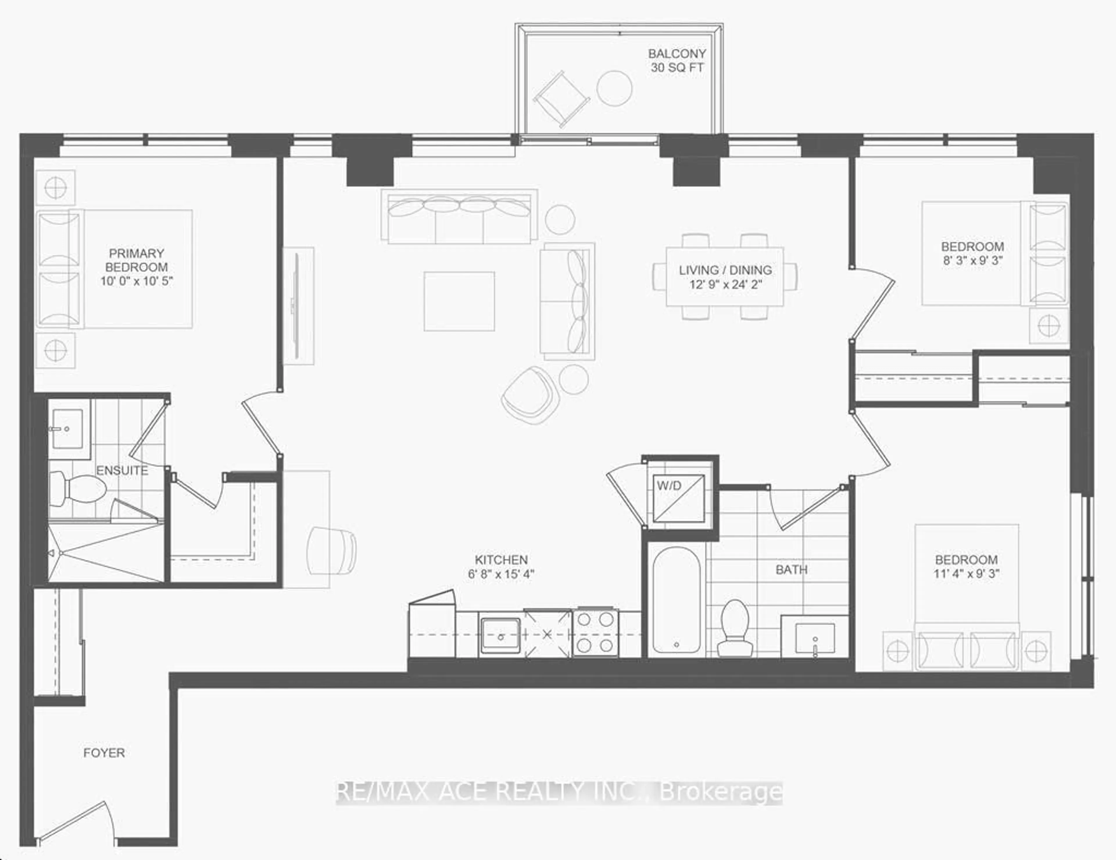 Floor plan for 7439 Kingston Rd #315, Toronto Ontario M1B 0G1